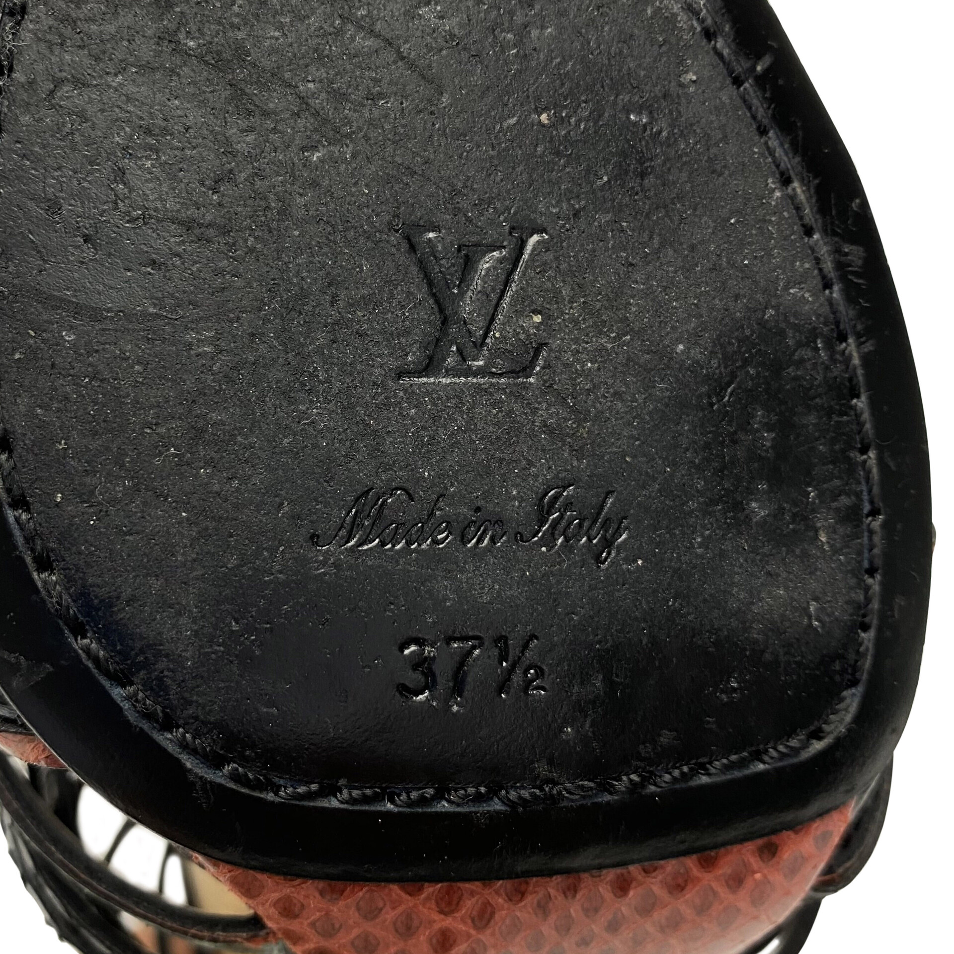 Sandália Louis Vuitton Tiras Píton