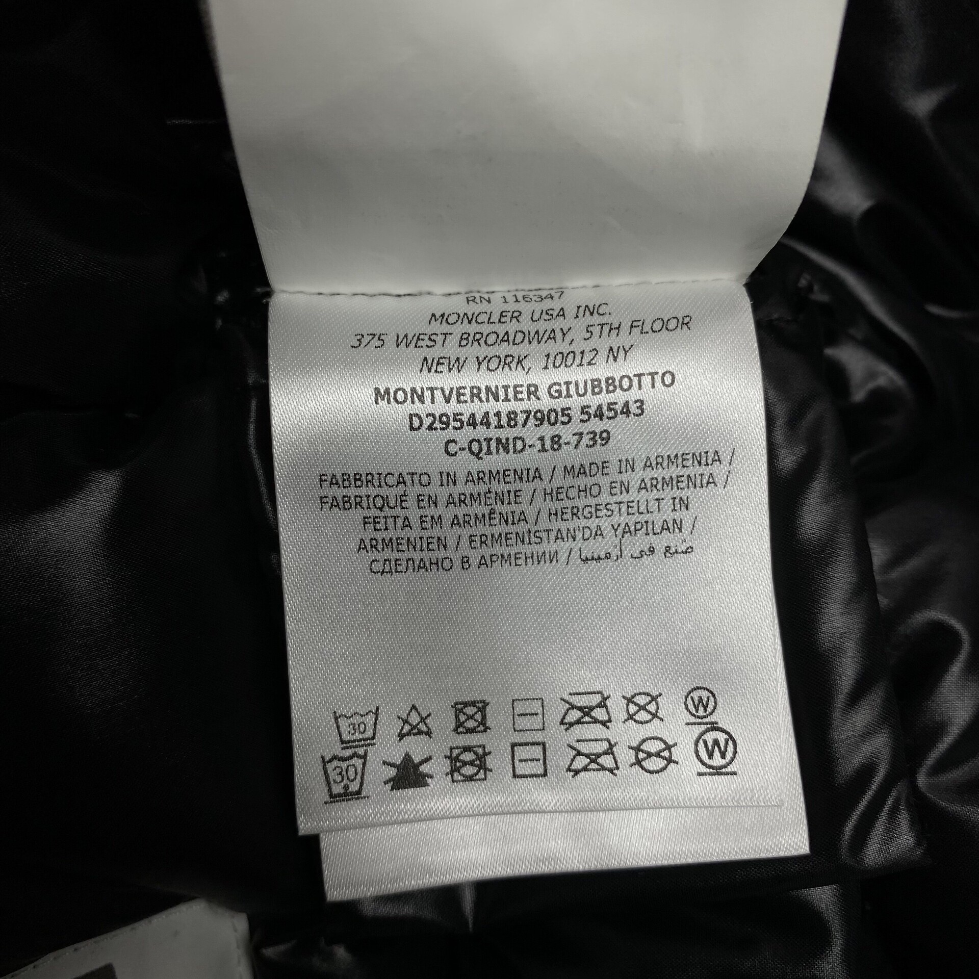 Jaqueta Moncler Preta Infantil