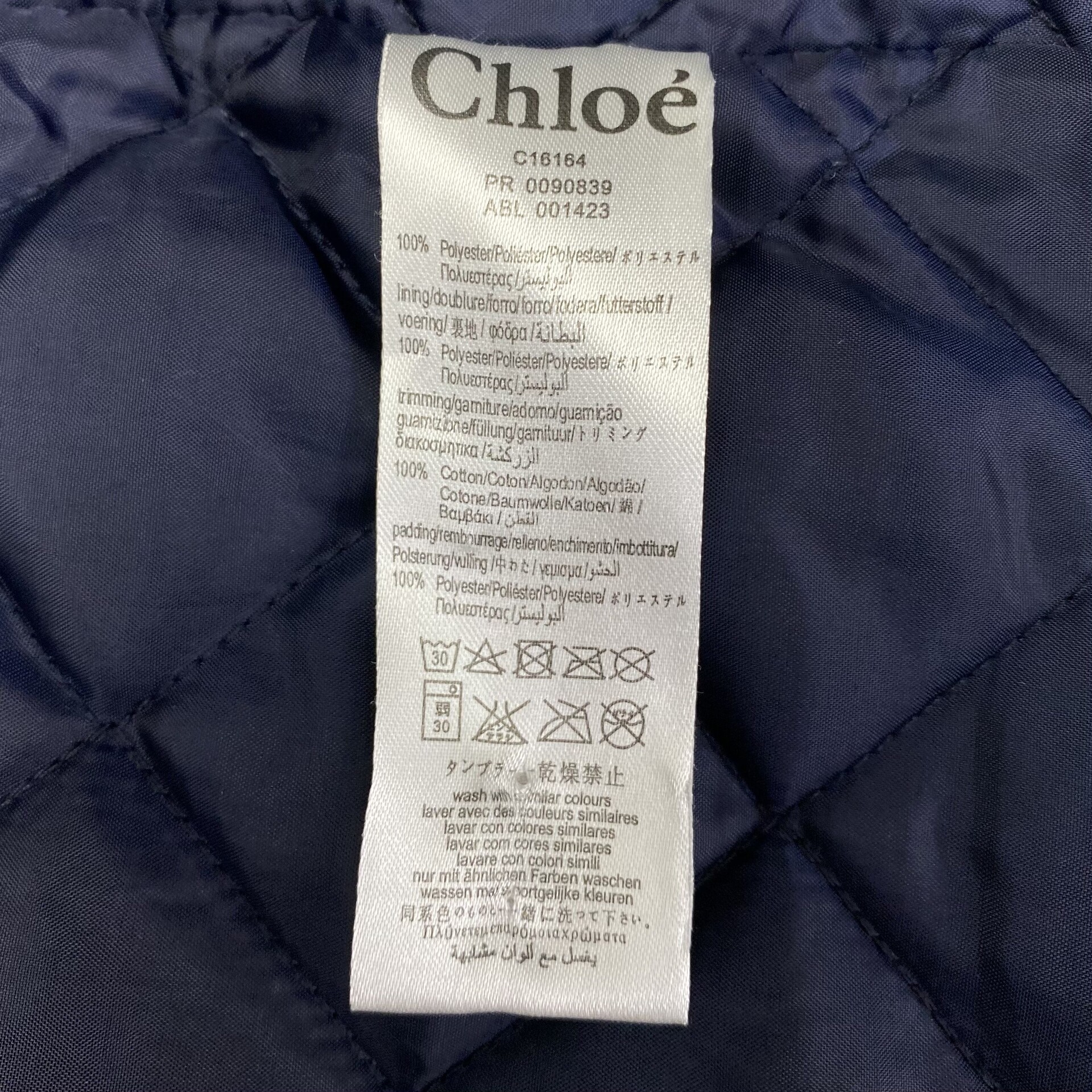 Jaqueta Chloe Azul Marinho Infantil