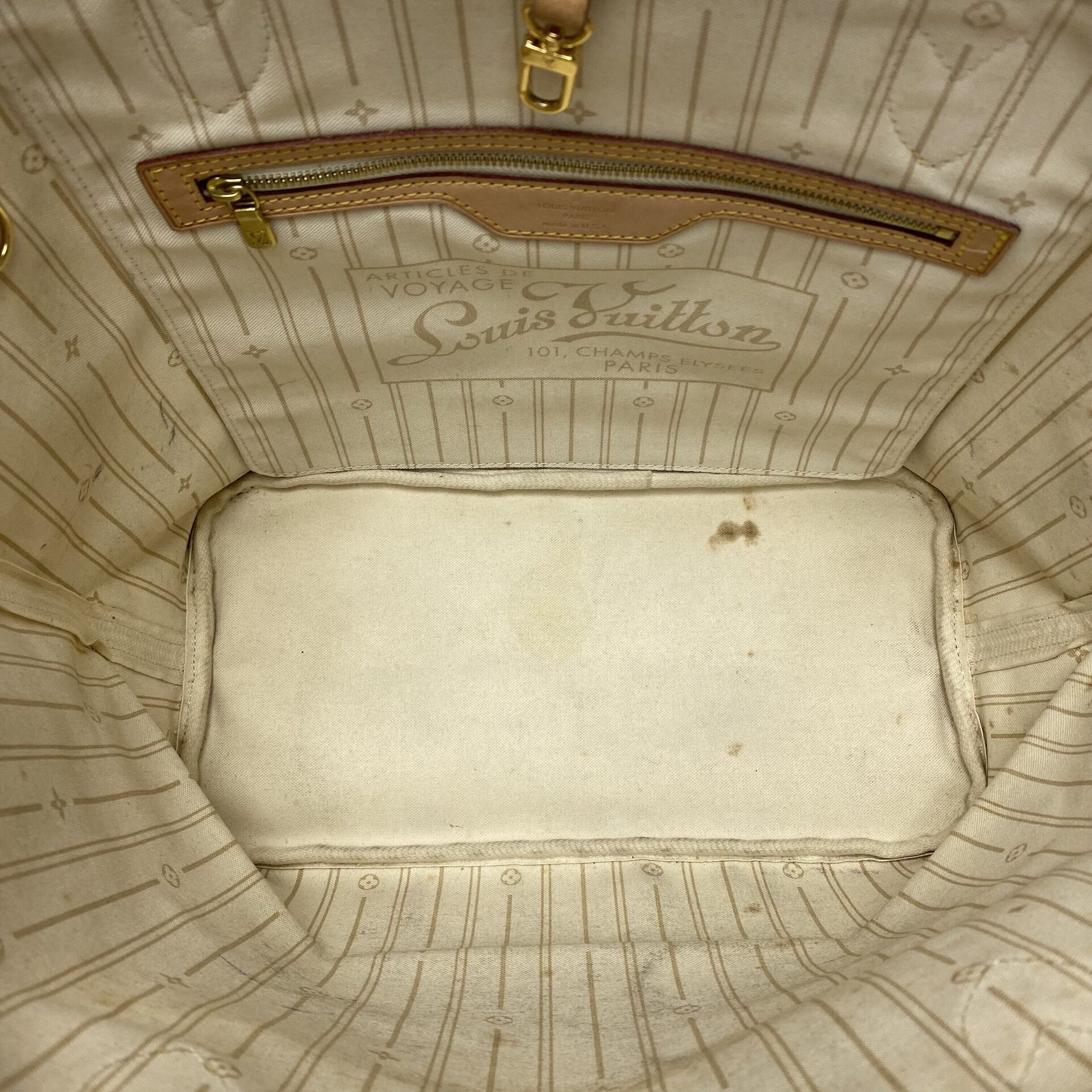 Bolsa Louis Vuitton Neverfull MM Damier Azur