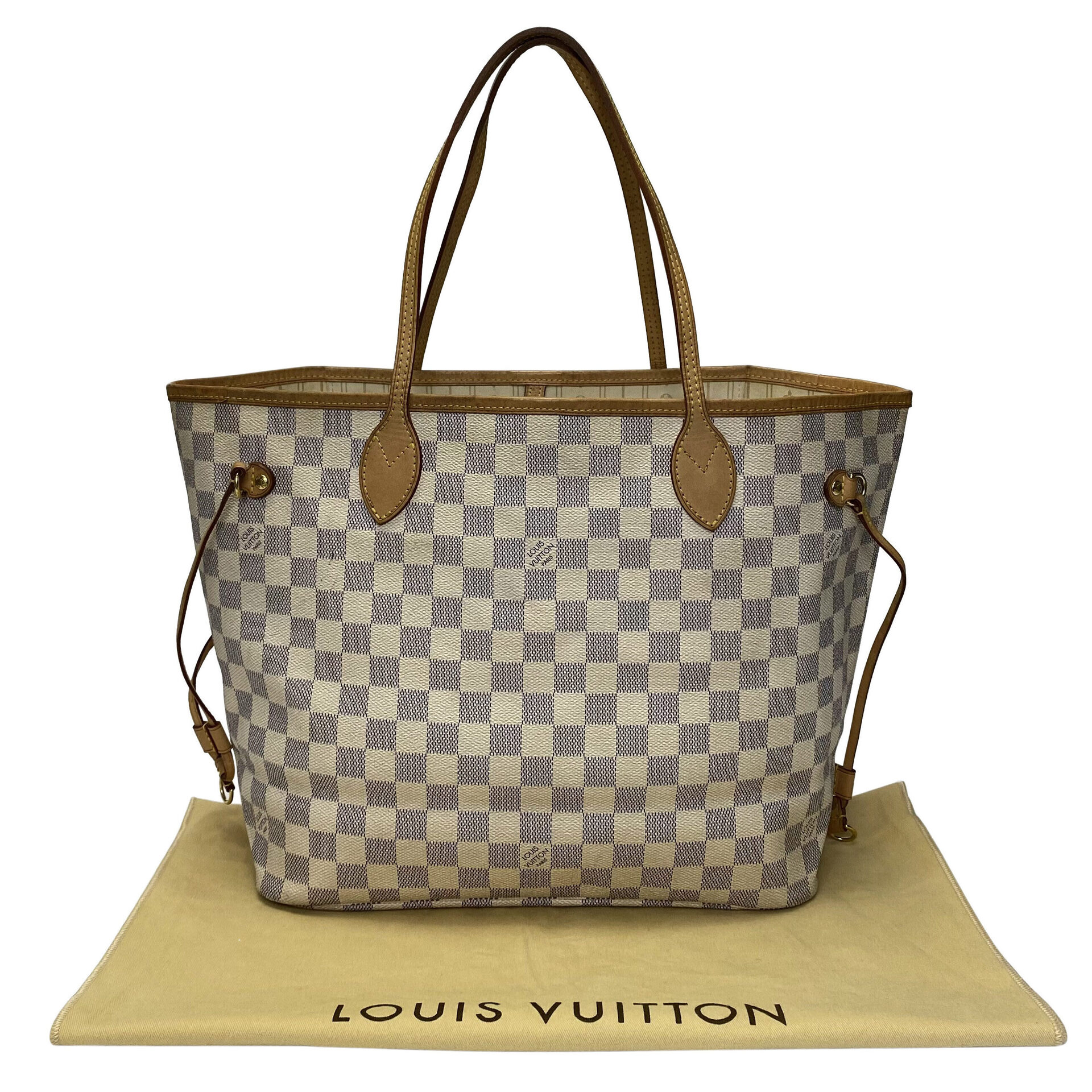 Bolsa Louis Vuitton Neverfull MM Damier Azur