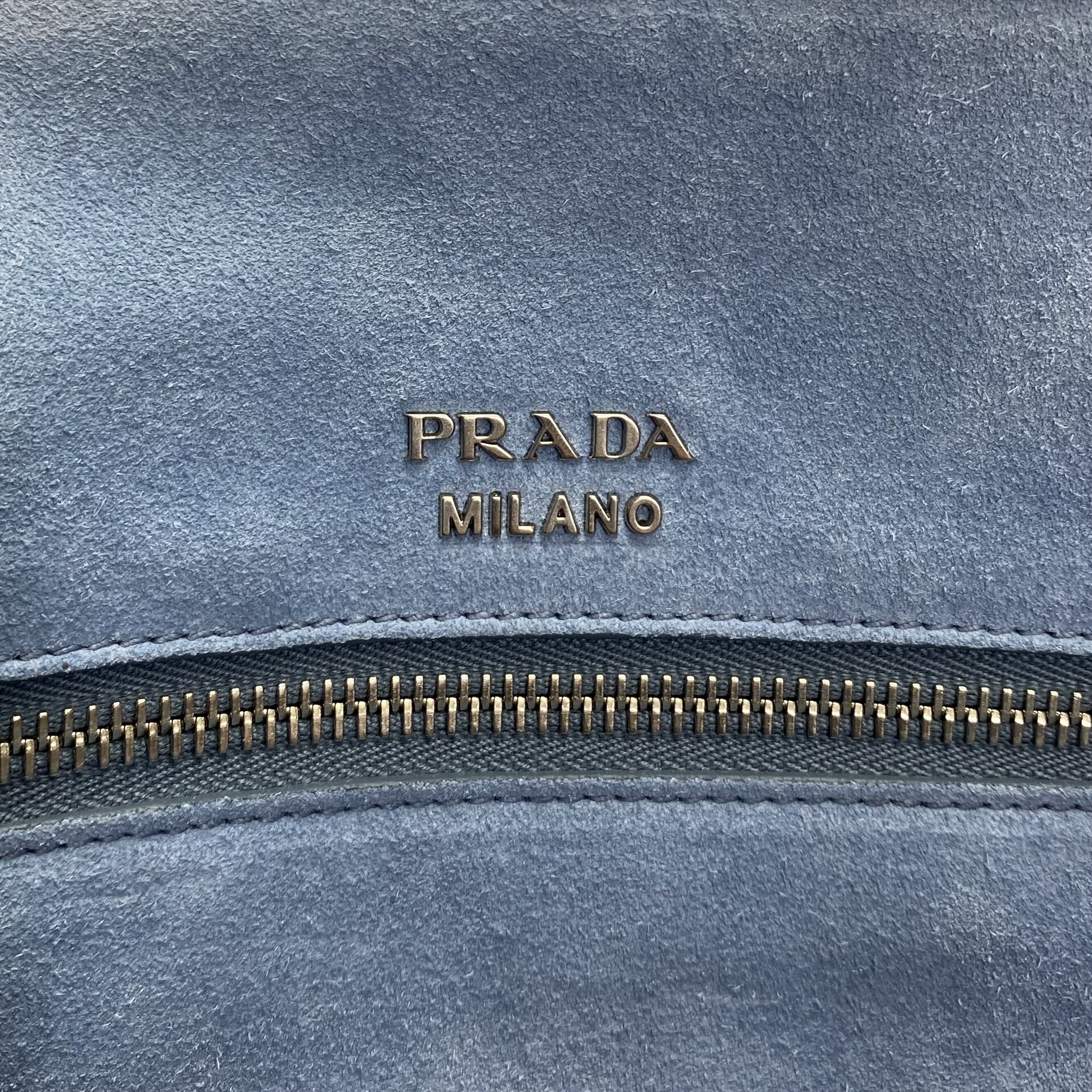 Bolsa Prada Etiquette Shopping Bag Azul Marine