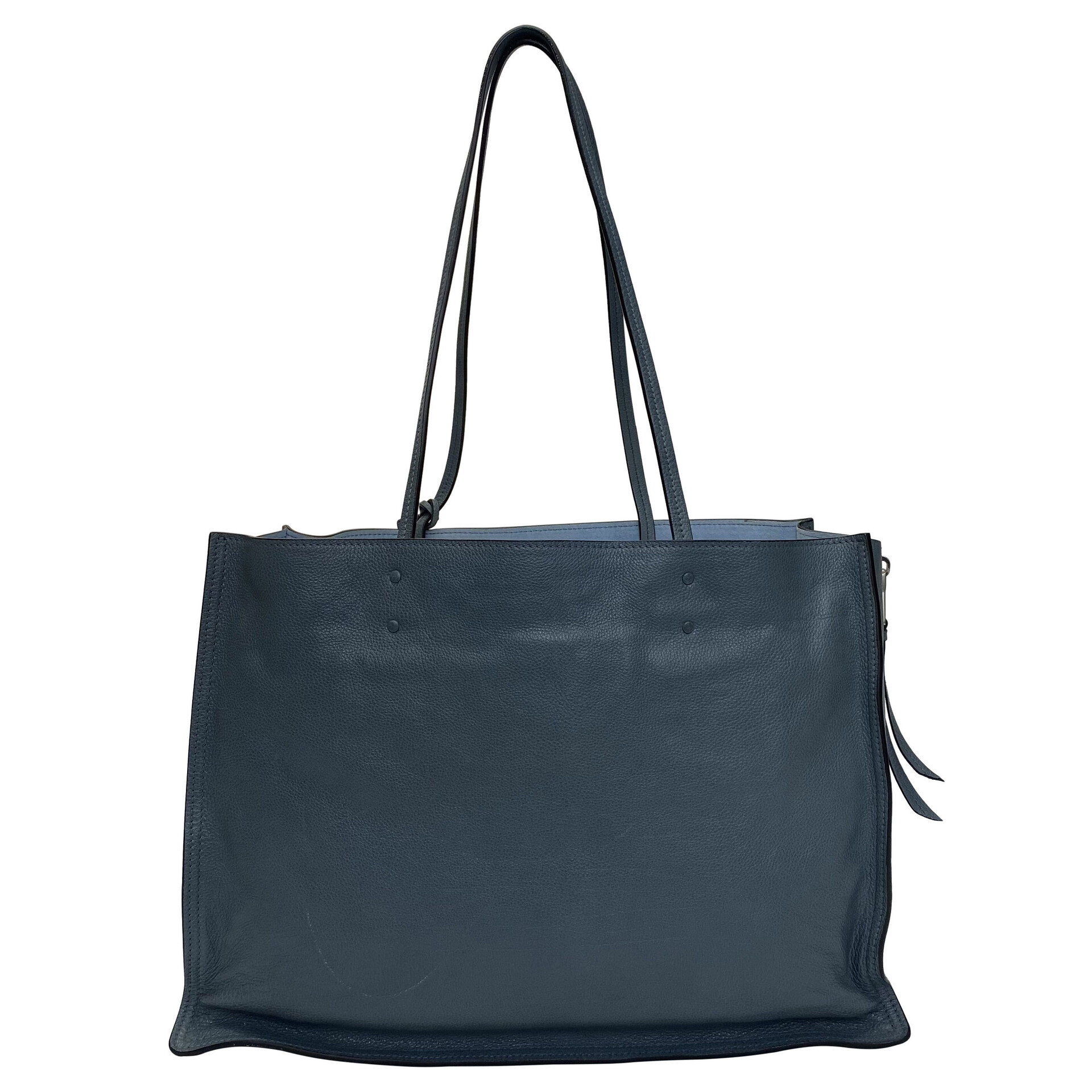 Bolsa Prada Etiquette Shopping Bag Azul Marine