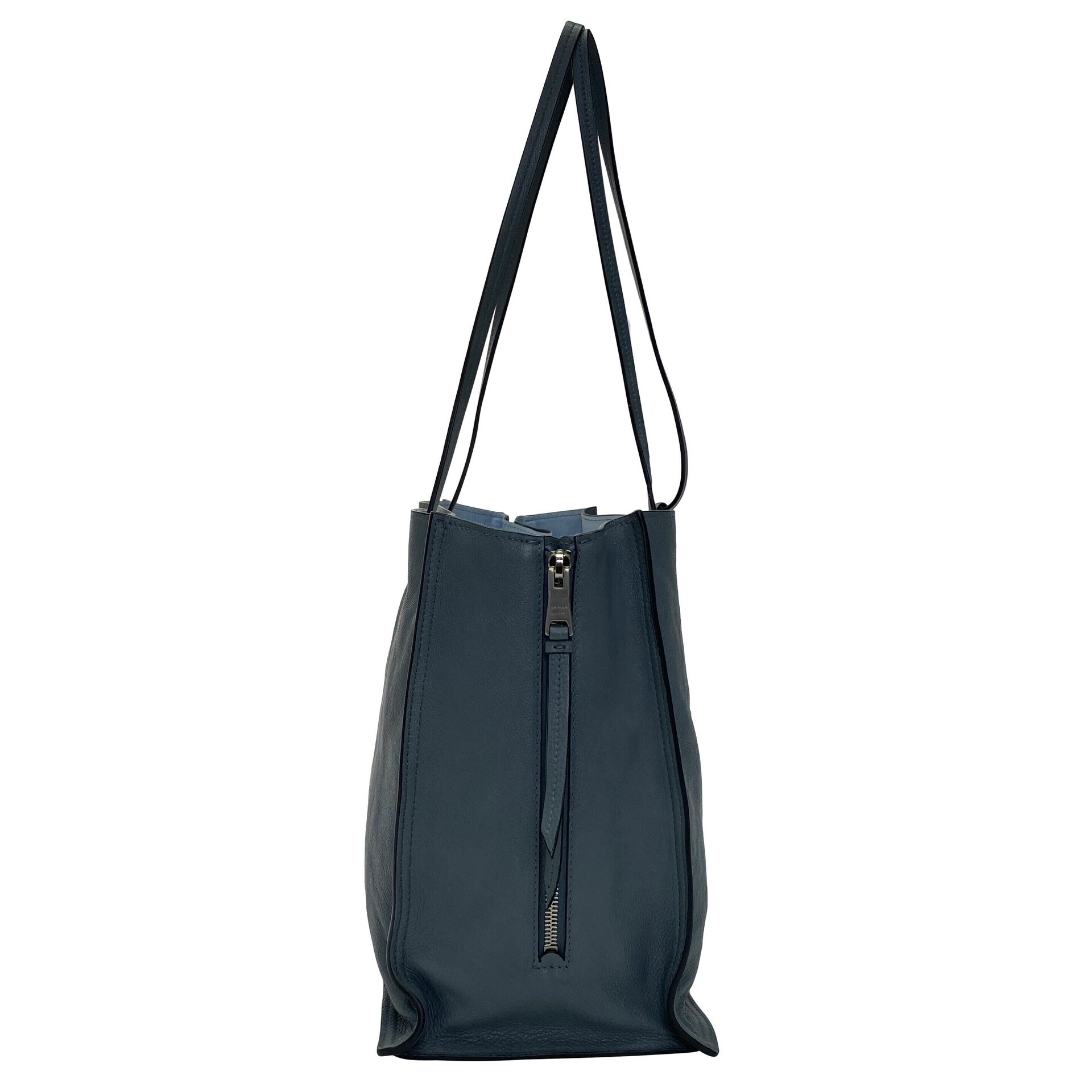 Bolsa Prada Etiquette Shopping Bag Azul Marine