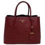 Bolsa Prada Double Couro Saffiano Vermelha