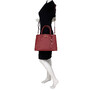 Bolsa Prada Double Couro Saffiano Vermelha