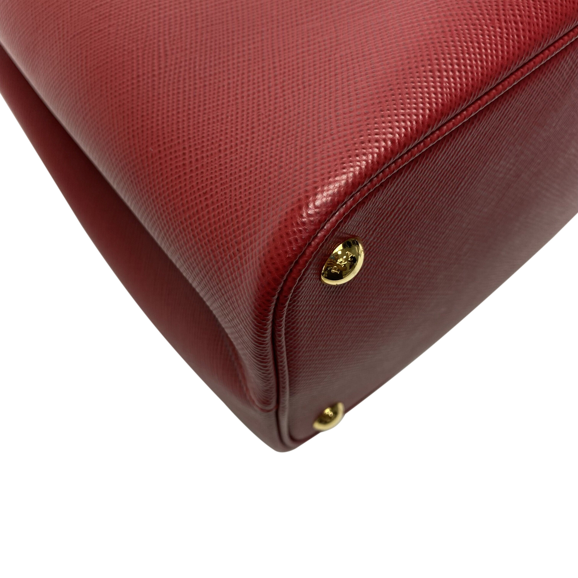 Bolsa Prada Double Couro Saffiano Vermelha