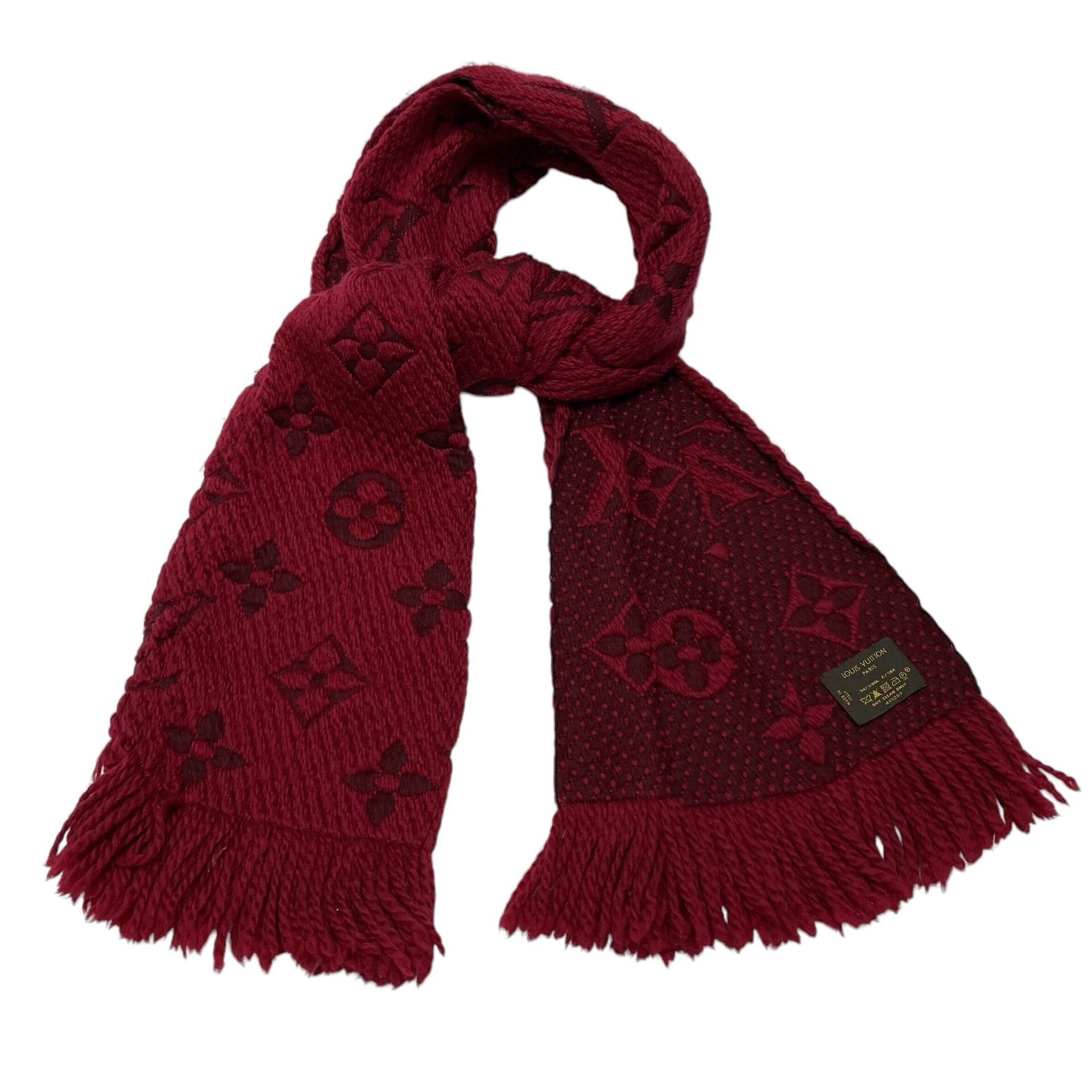 Cachecol Louis Vuitton Lã Vermelho