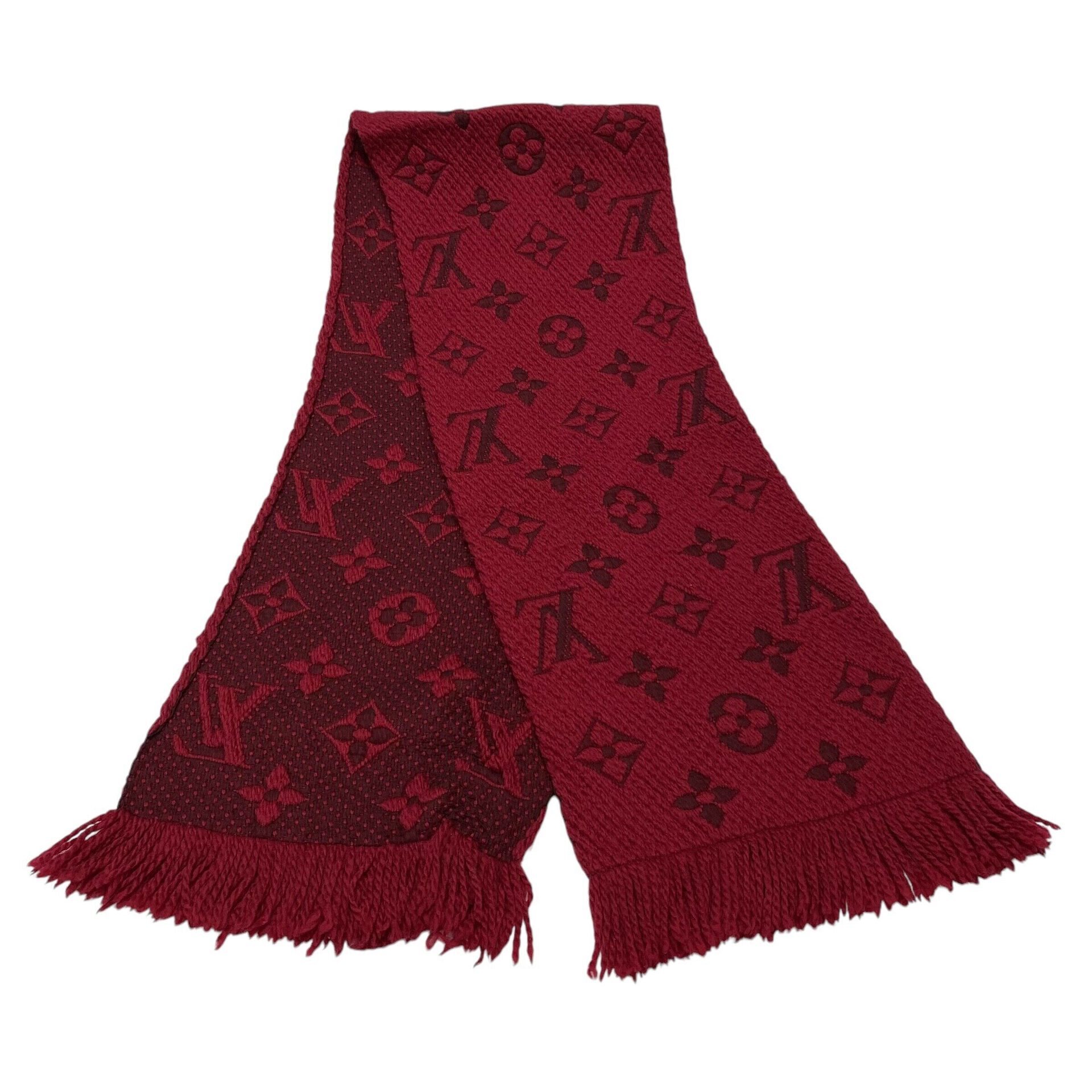 Cachecol Louis Vuitton Lã Vermelho