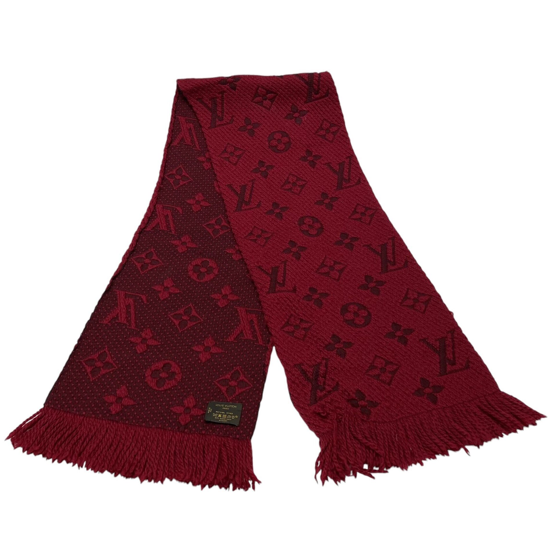 Cachecol Louis Vuitton Lã Vermelho