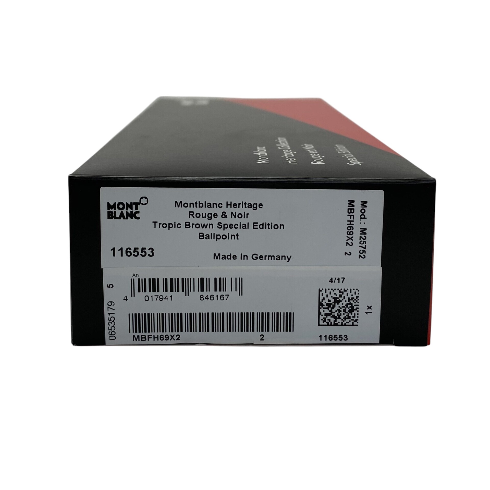 Caneta Montblanc Heritage Rouge & Noir Tropic Brow -  Special Edition Ballpoint