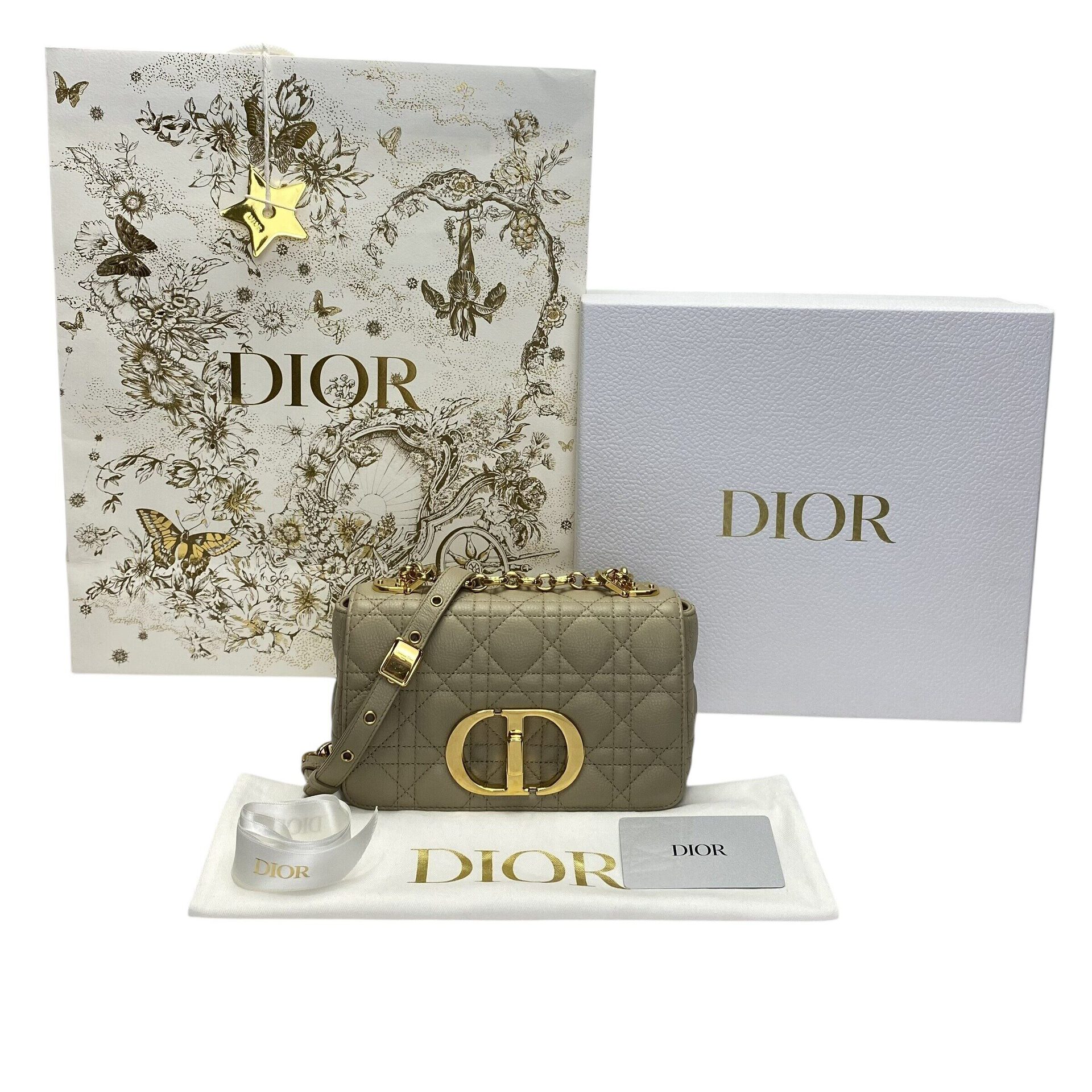 Bolsa Christian Dior Caro Bege