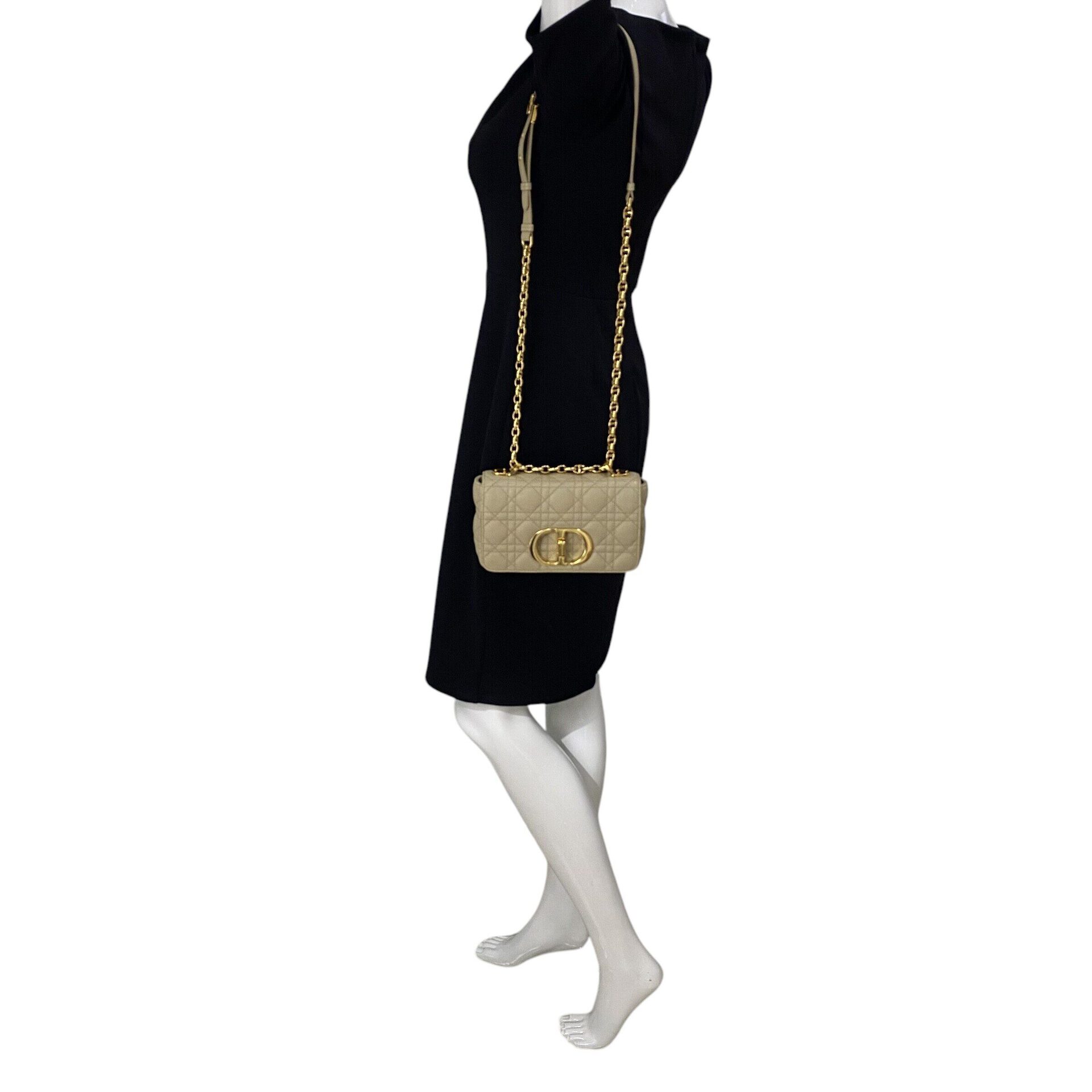 Bolsa Christian Dior Caro Bege