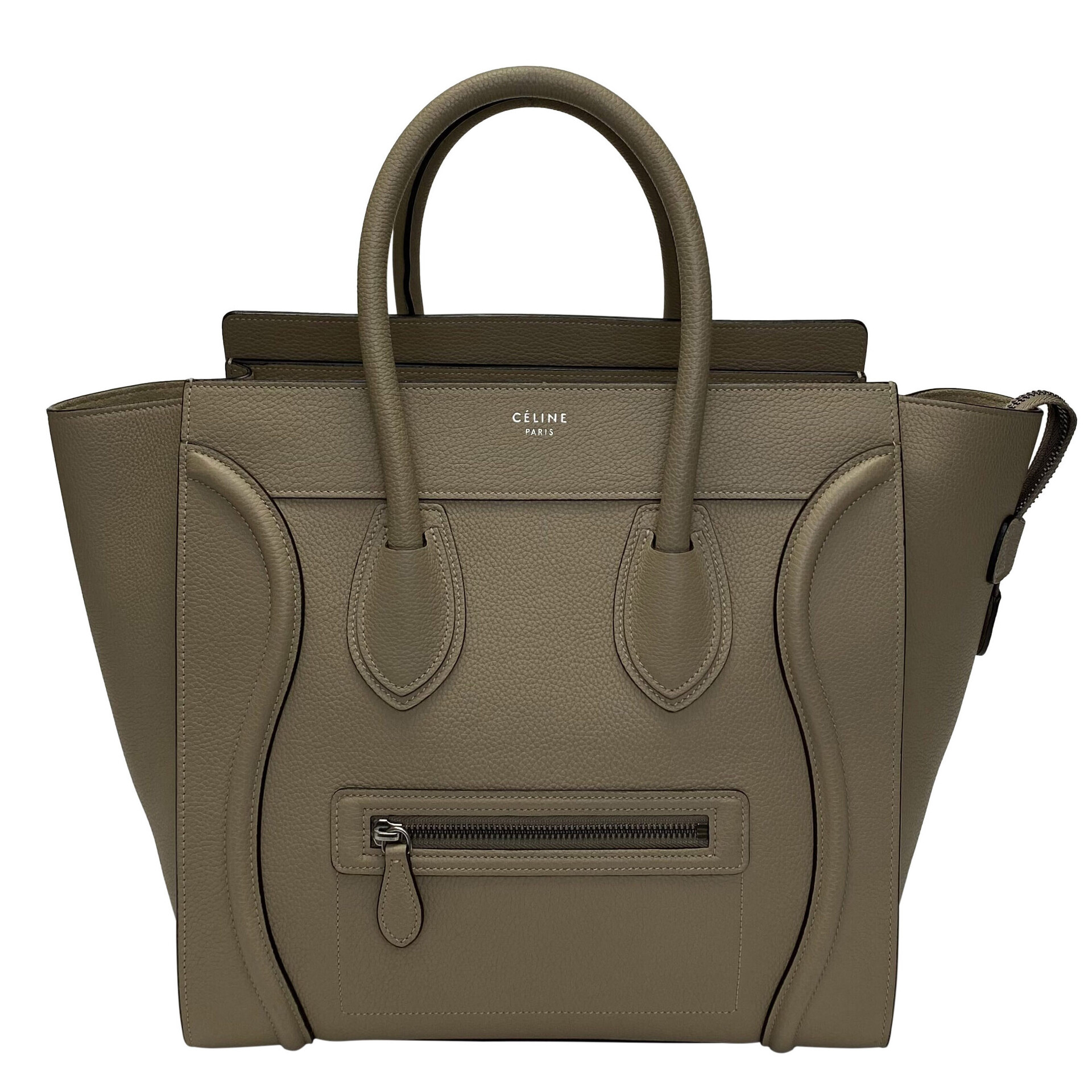 Bolsa Celine Luggage Couro Bege