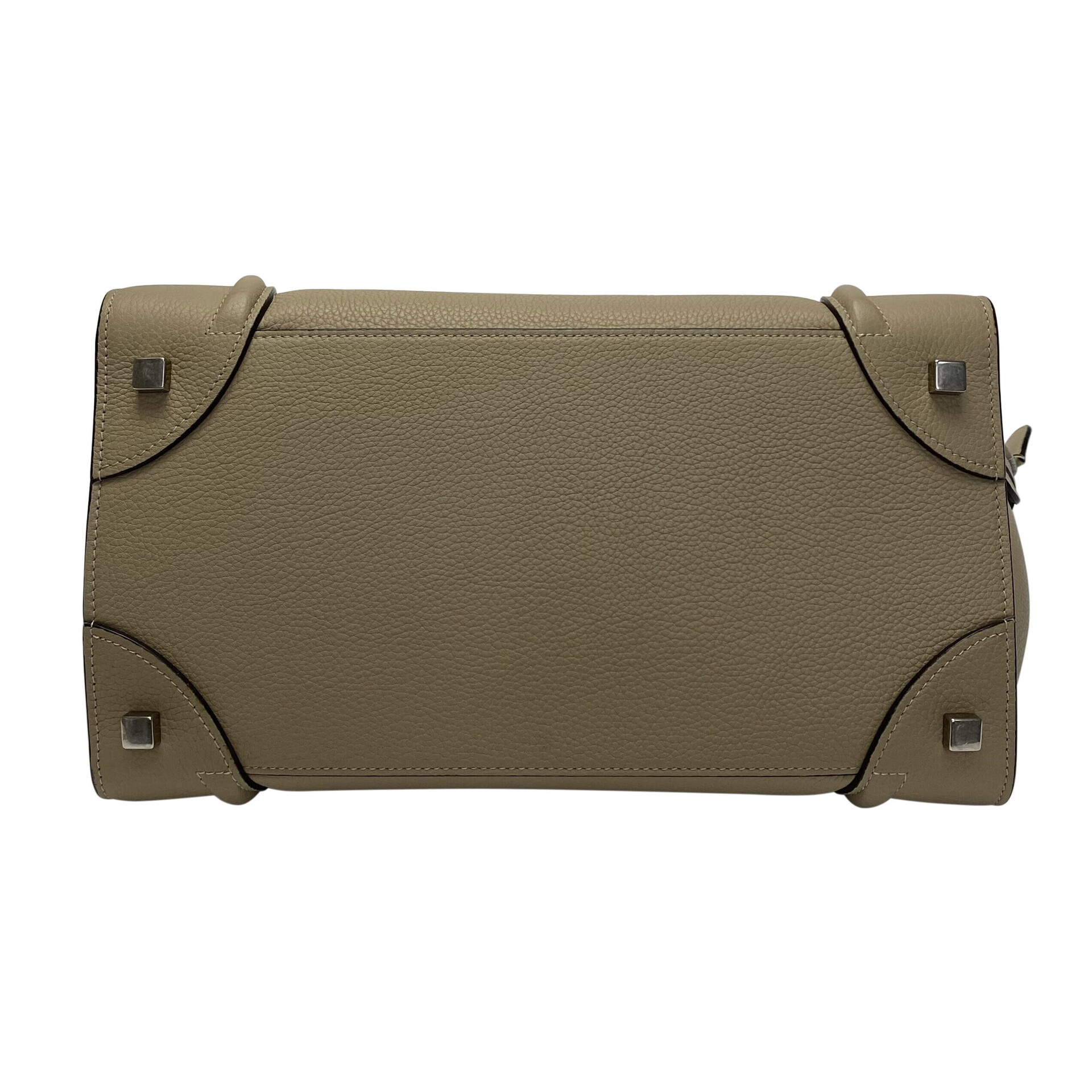 Bolsa Celine Luggage Couro Bege