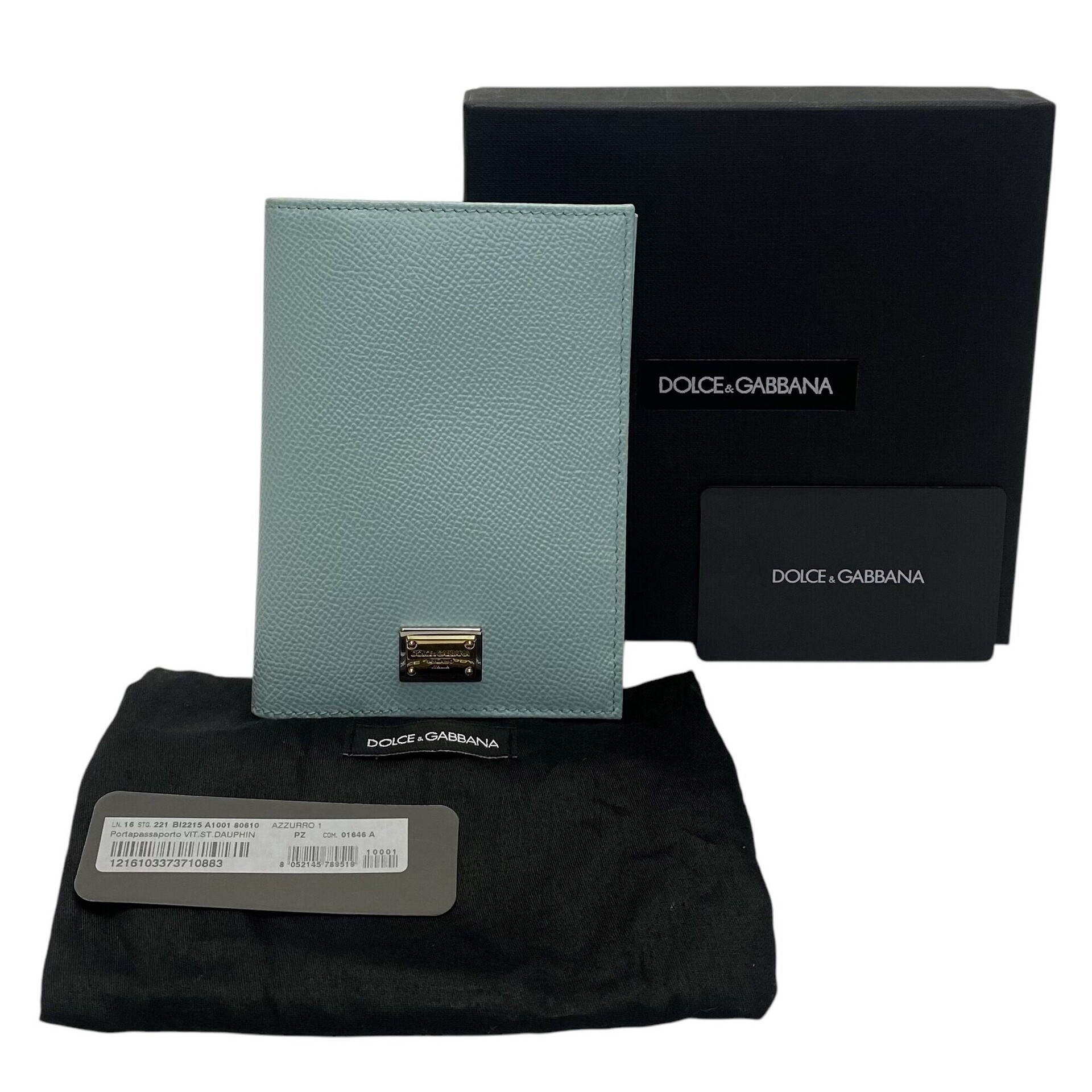 Porta-Passaporte Dolce & Gabbana Verde Água