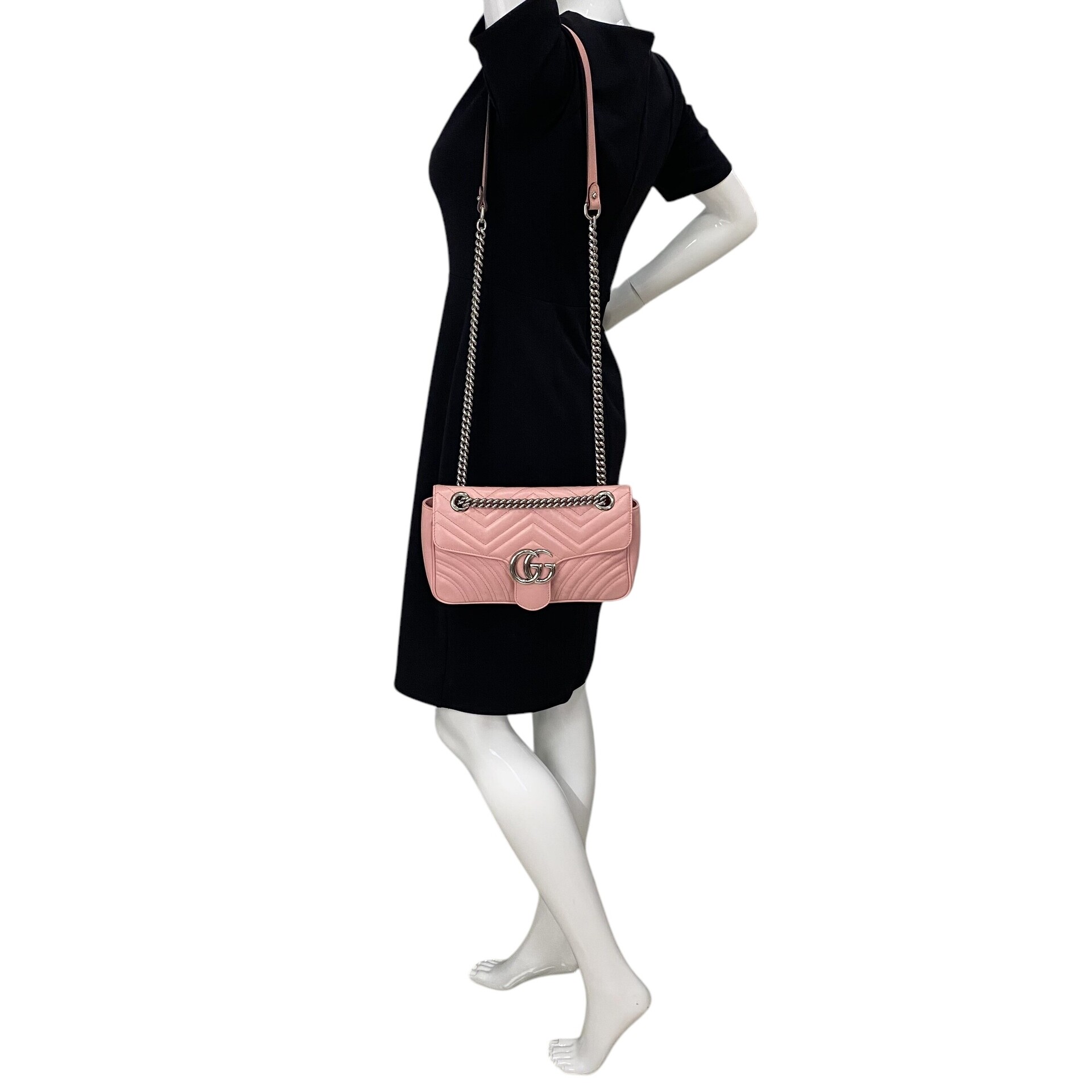 Bolsa Gucci GG Marmont Rosa