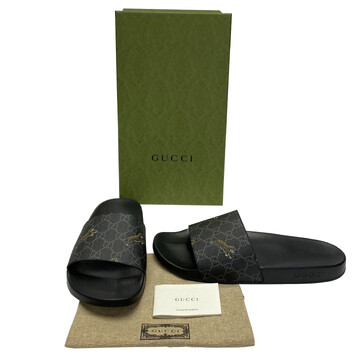 Slide Gucci Monograma Preto
