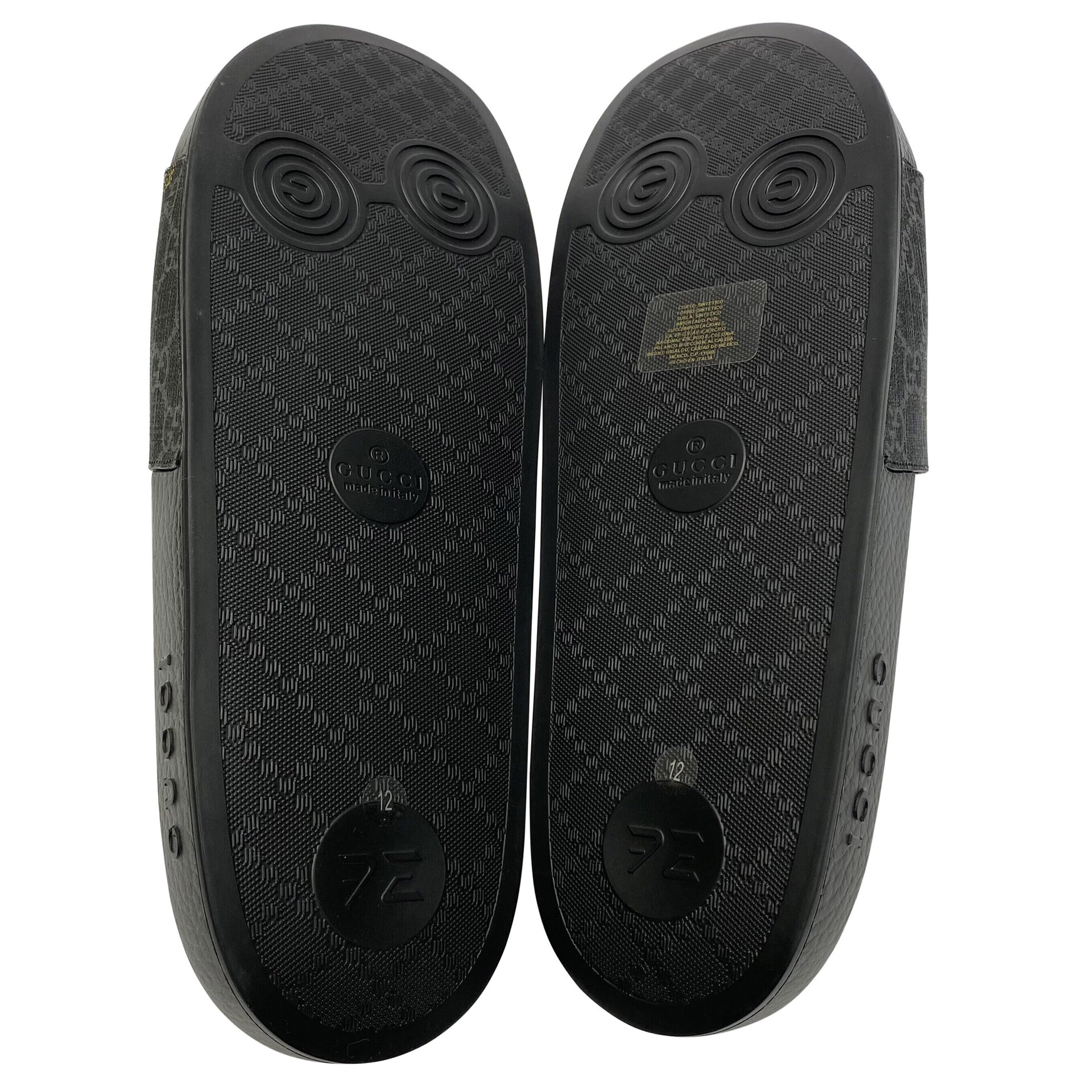 Slide Gucci Monograma Preto