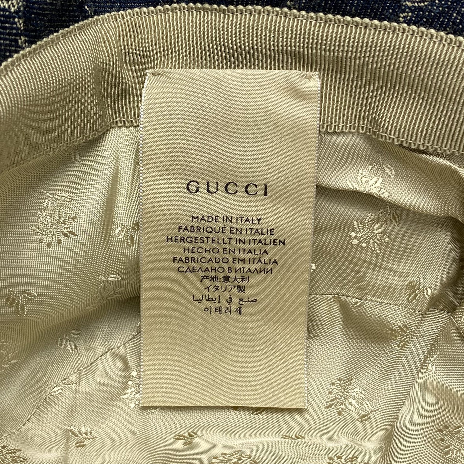 Chapéu Gucci Buket Denin