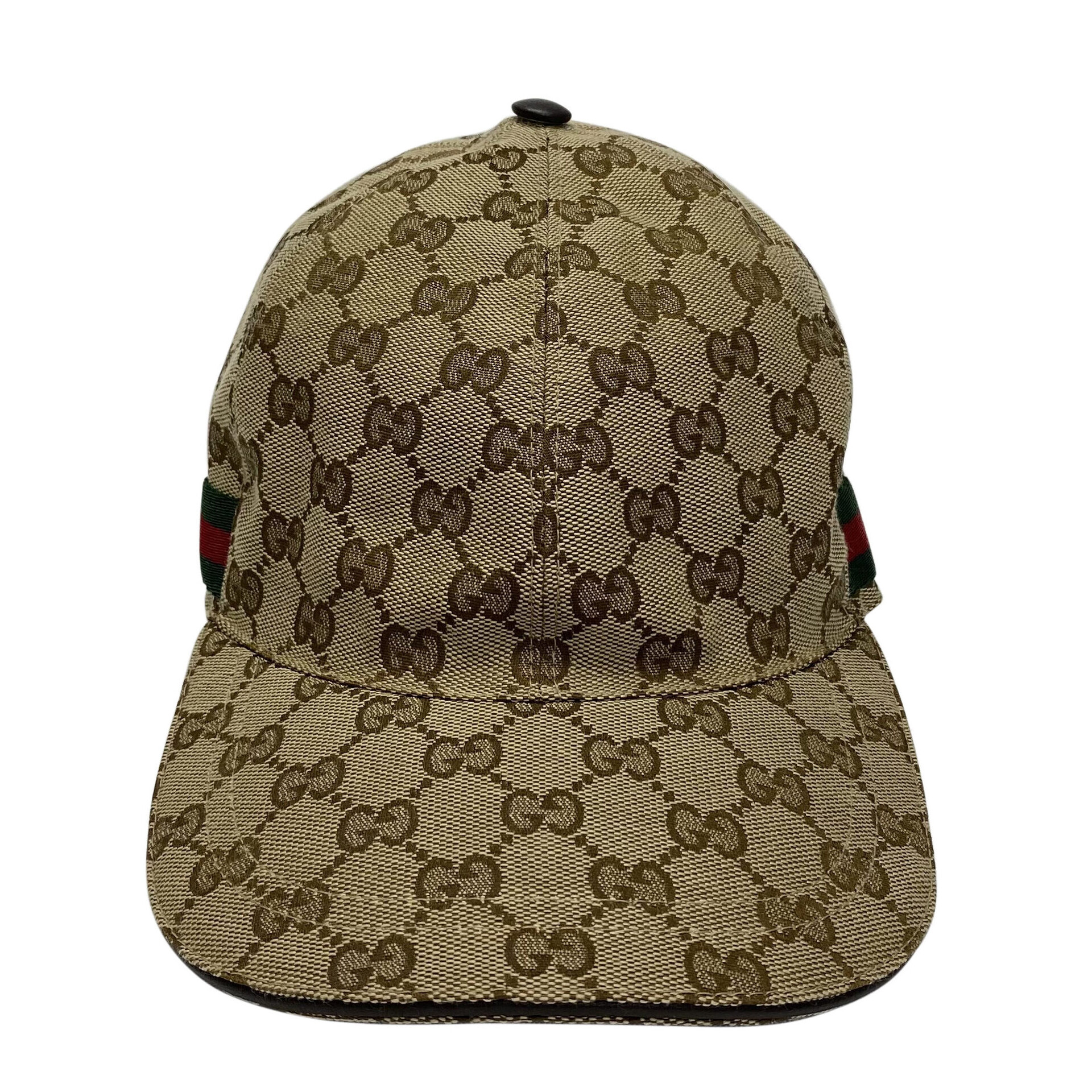 Boné Gucci Monograma com Faixa Web