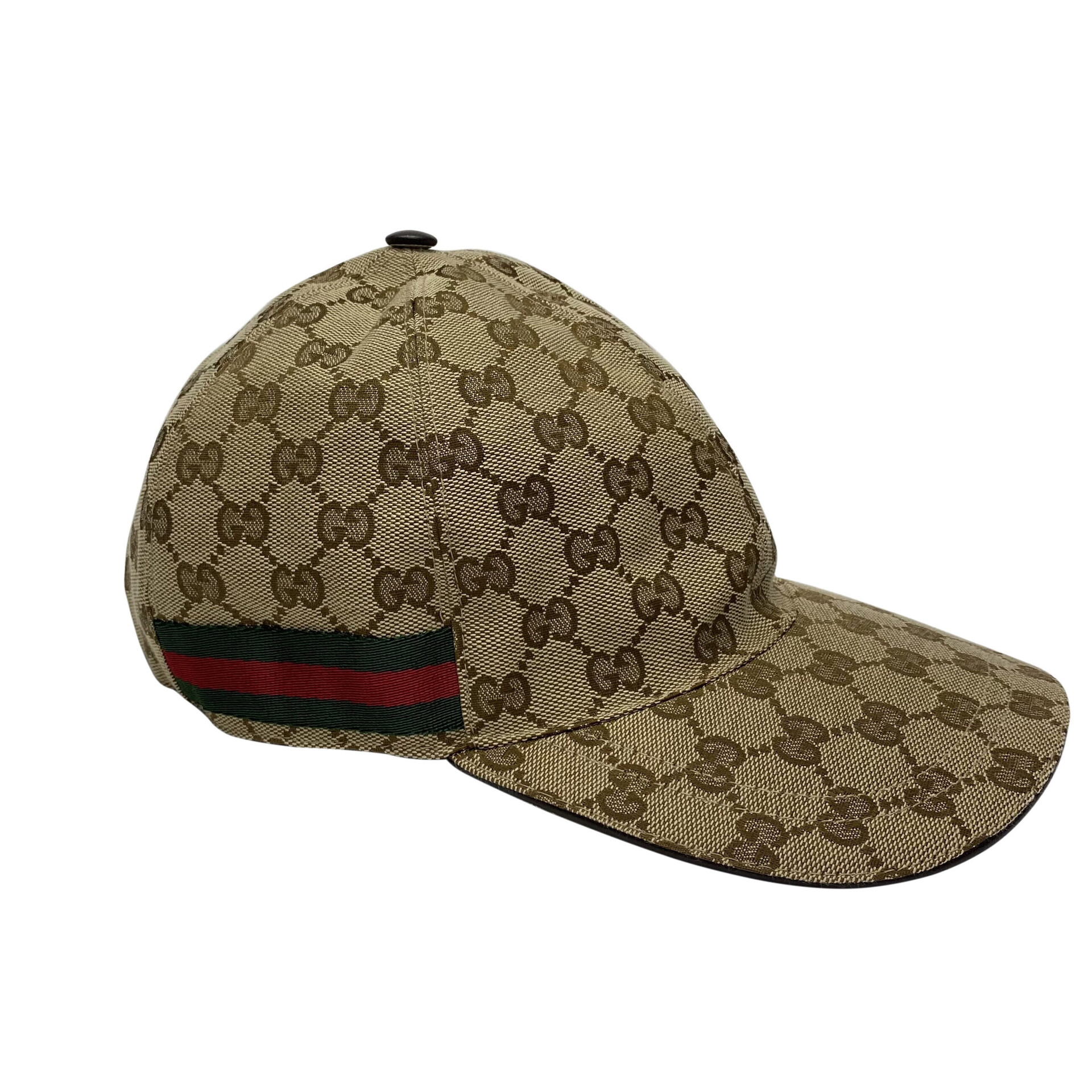 Boné Gucci Monograma com Faixa Web