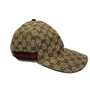 Boné Gucci Monograma com Faixa Web