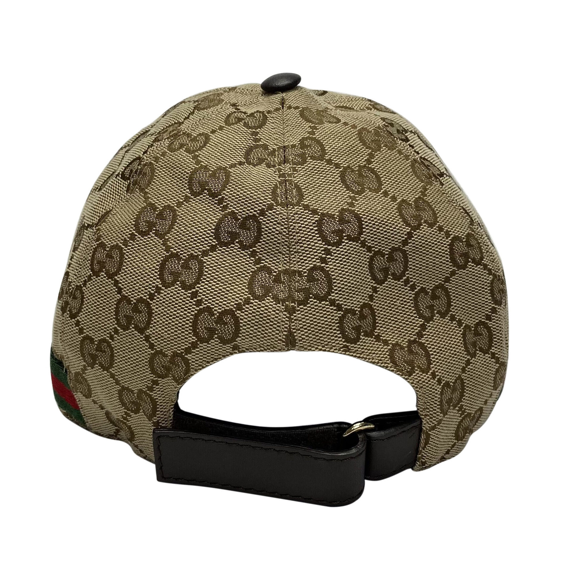 Boné Gucci Monograma com Faixa Web