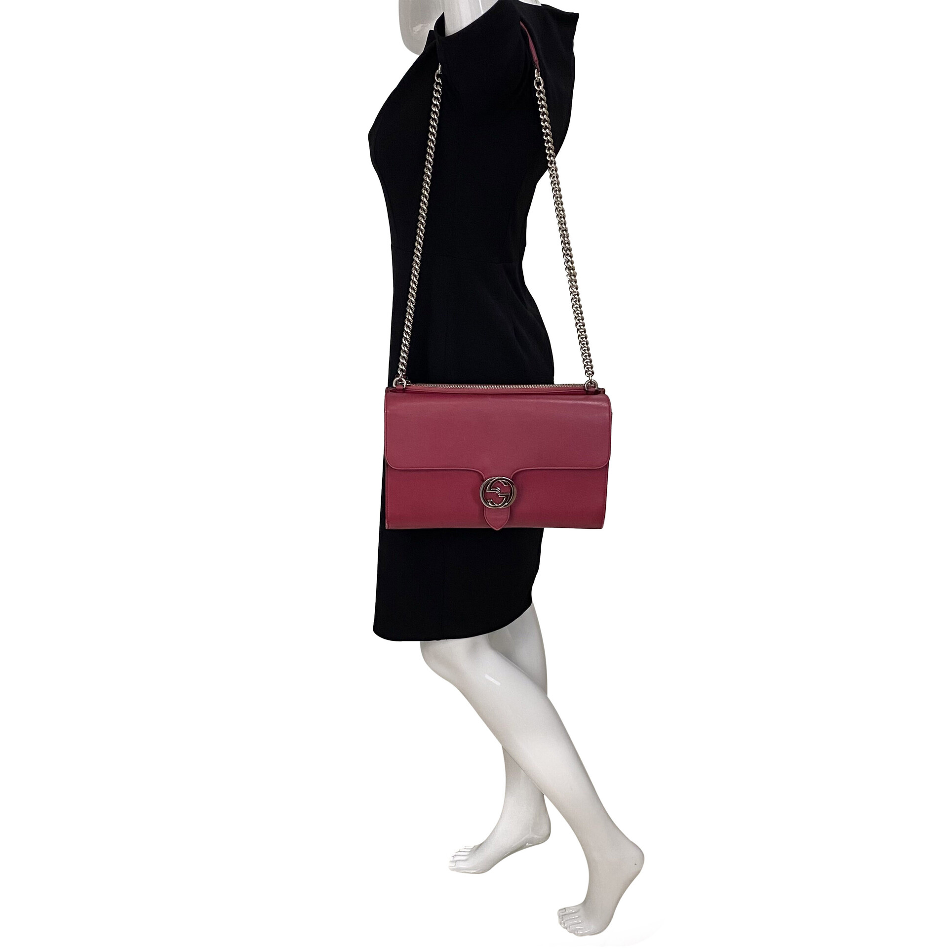 Bolsa Gucci Interlocking Rosa