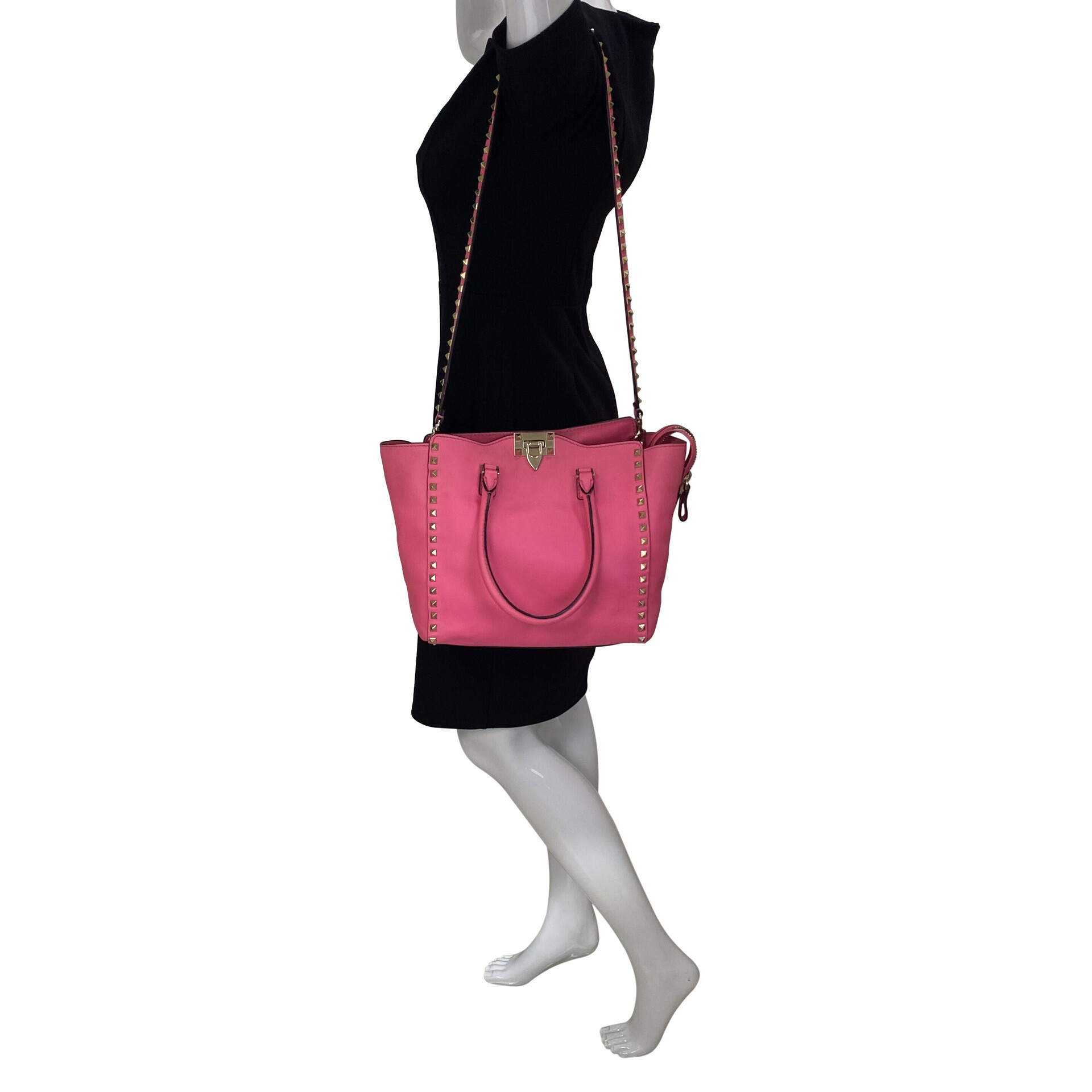 Bolsa Valentino Garavani Rockstud Double Handle Tote