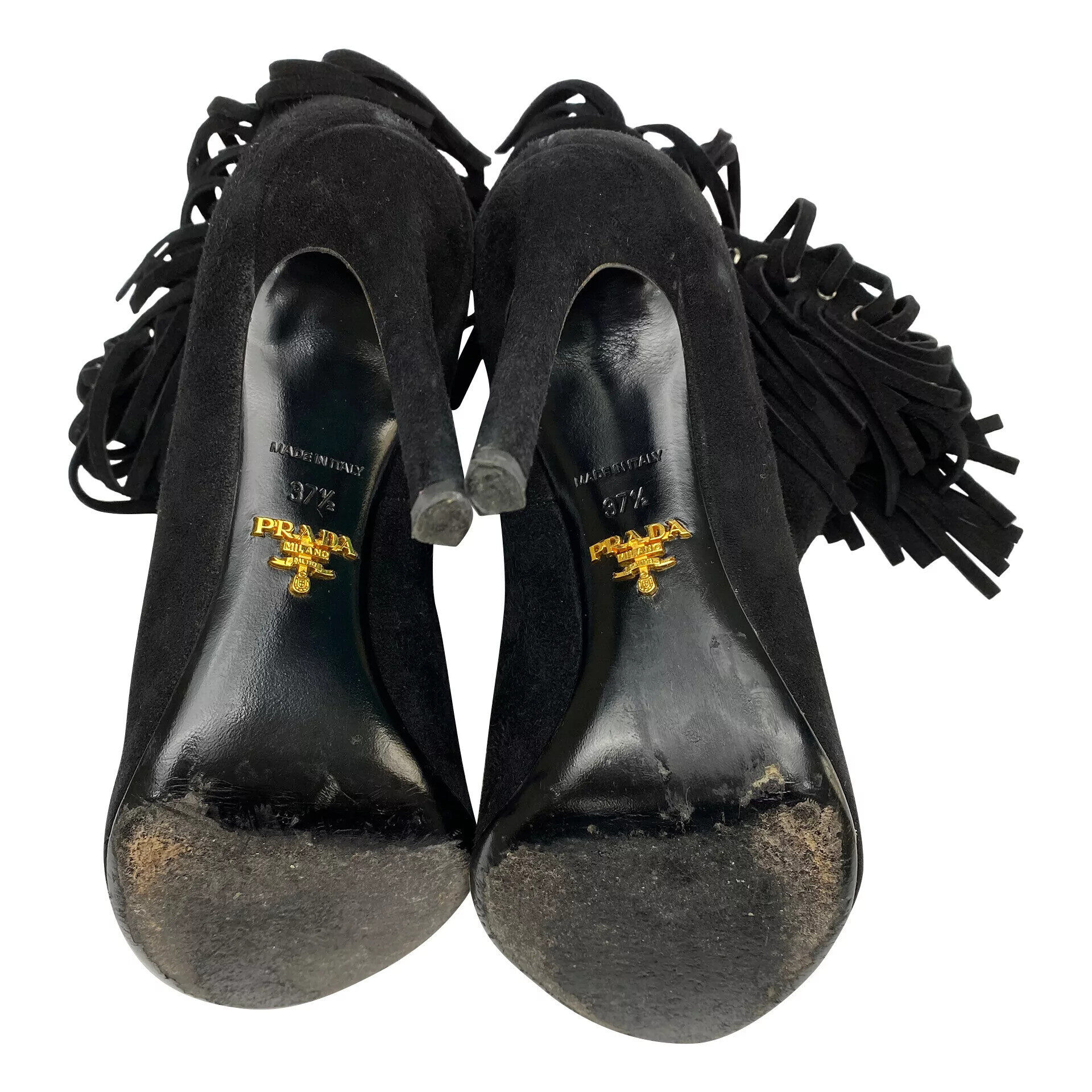 Bota Prada Camurça Preta