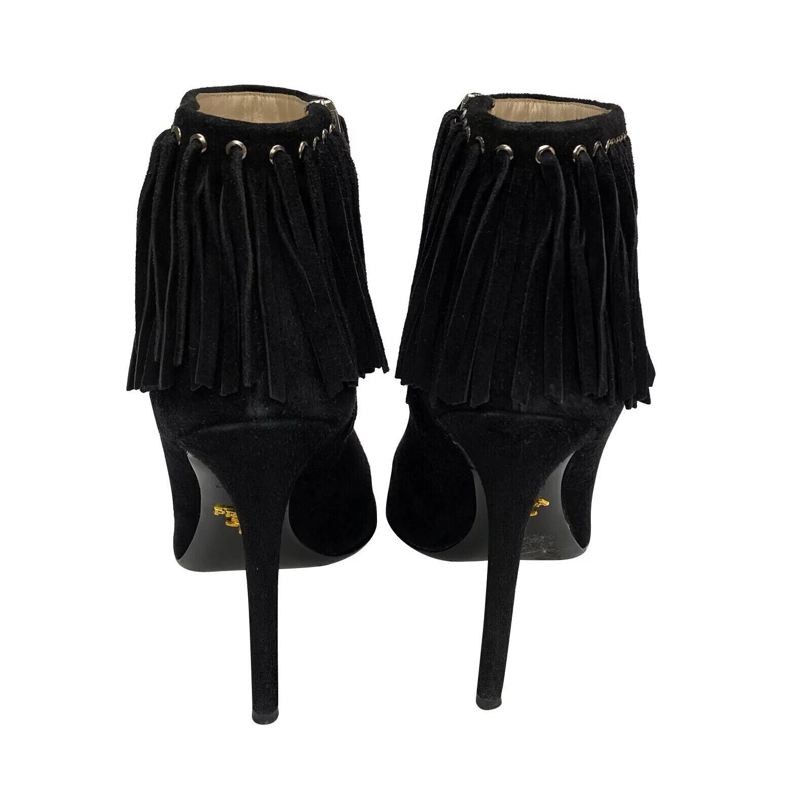 Bota Prada Camurça Preta