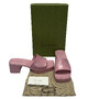 Sandália Gucci Rubber Slides Rosa