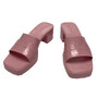Sandália Gucci Rubber Slides Rosa