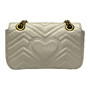 Bolsa Gucci GG Marmont Off White