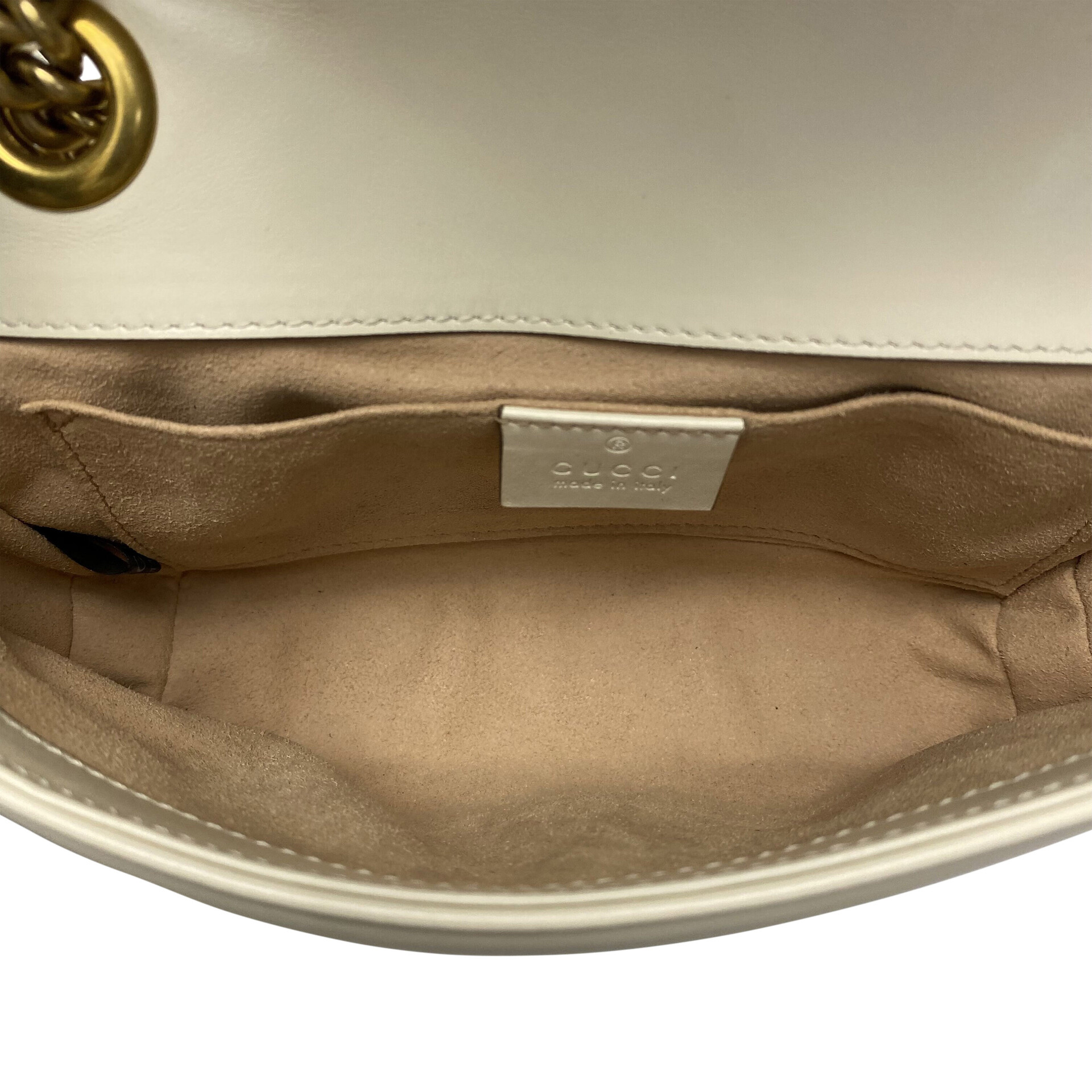 Bolsa Gucci GG Marmont Off White