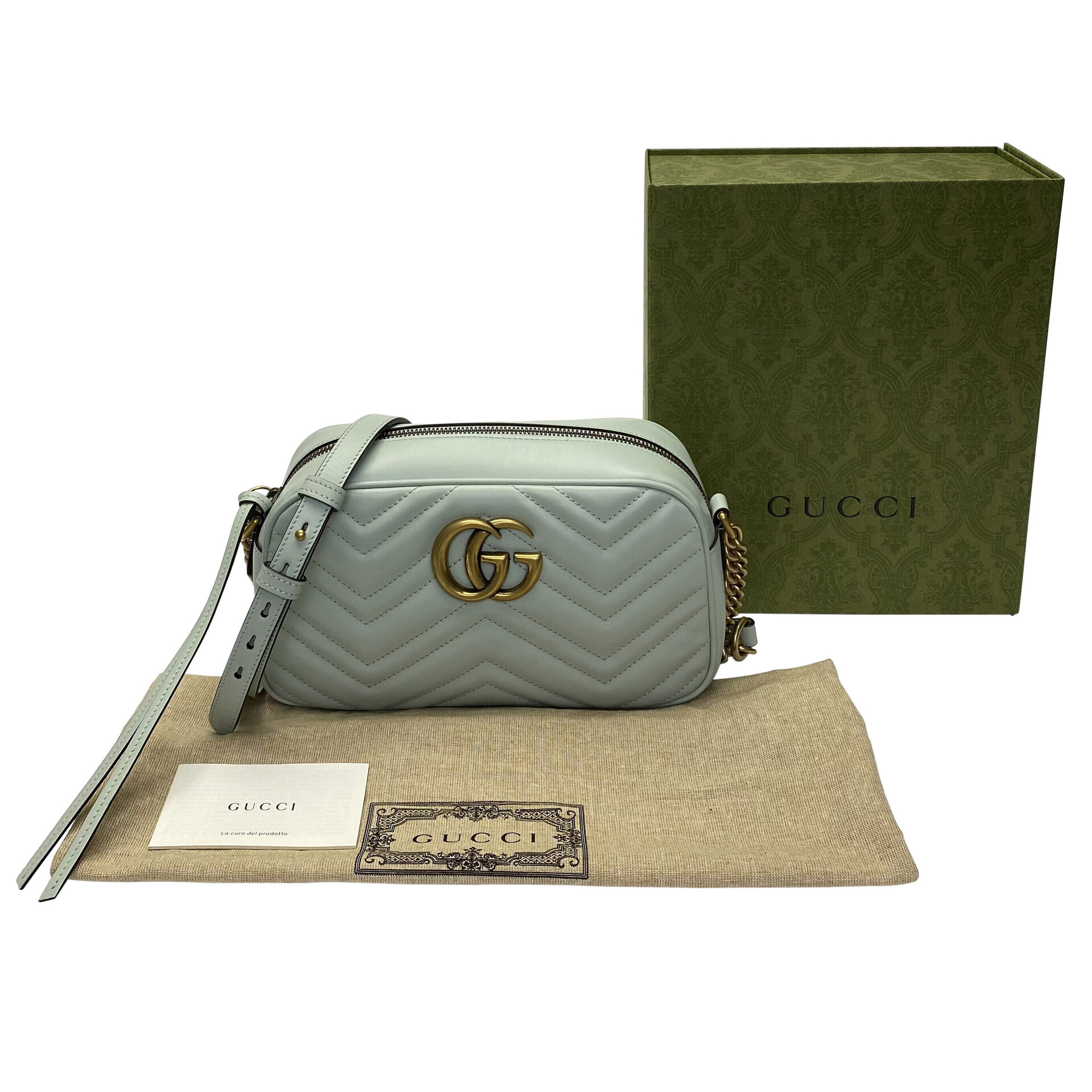 Bolsa Gucci GG Marmont Verde-Água