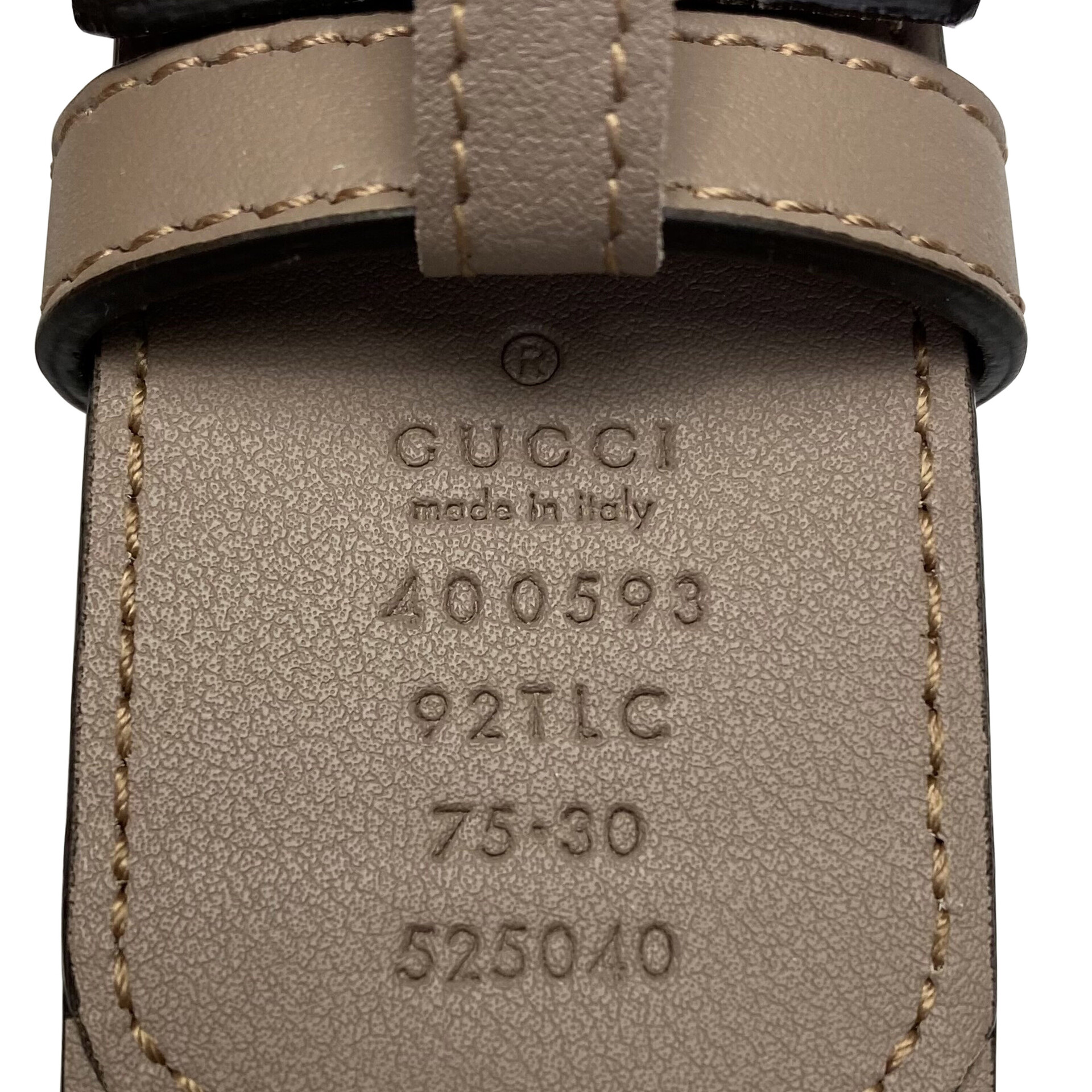 Cinto Gucci GG Monograma e Nude