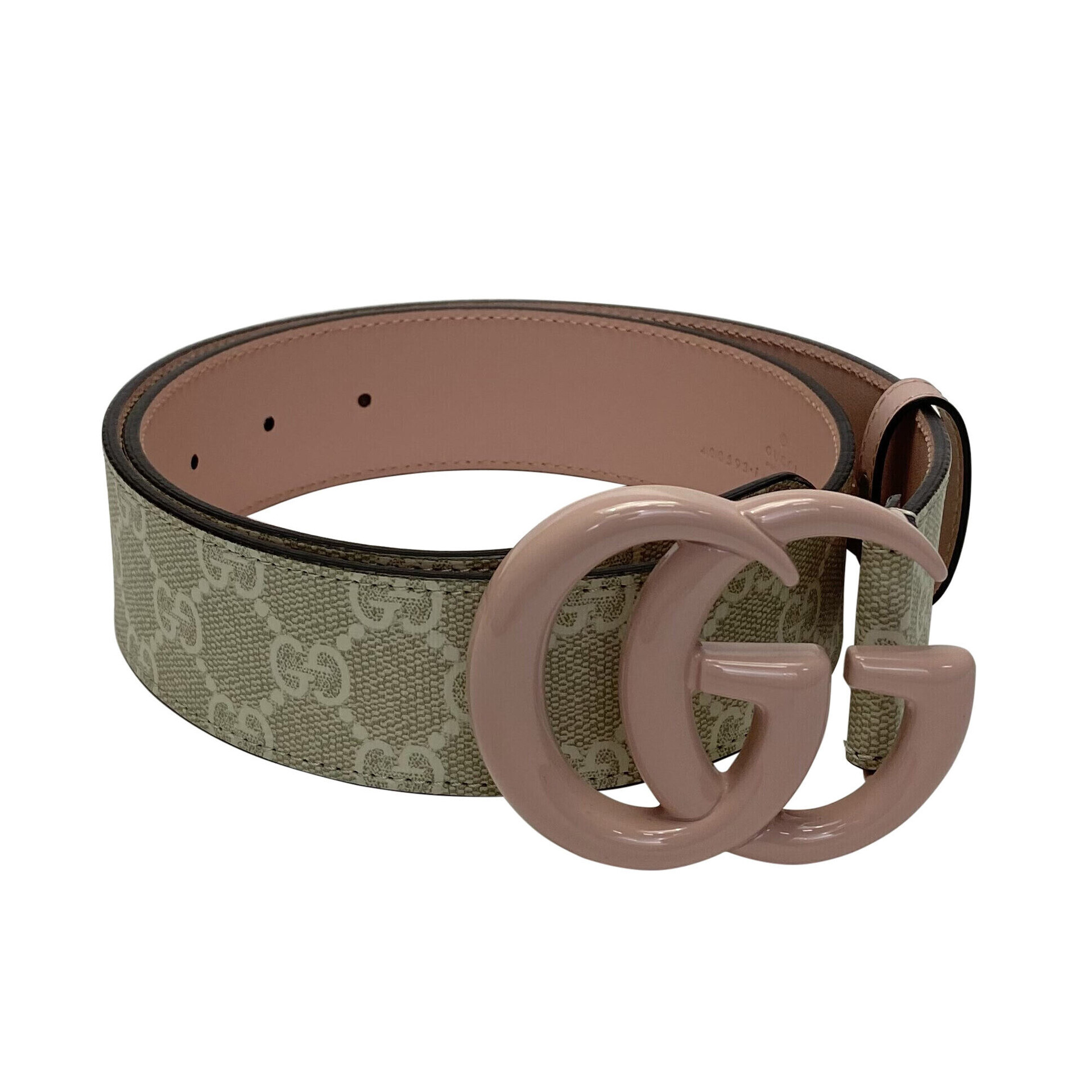 Cinto Gucci GG Monograma e Rosa