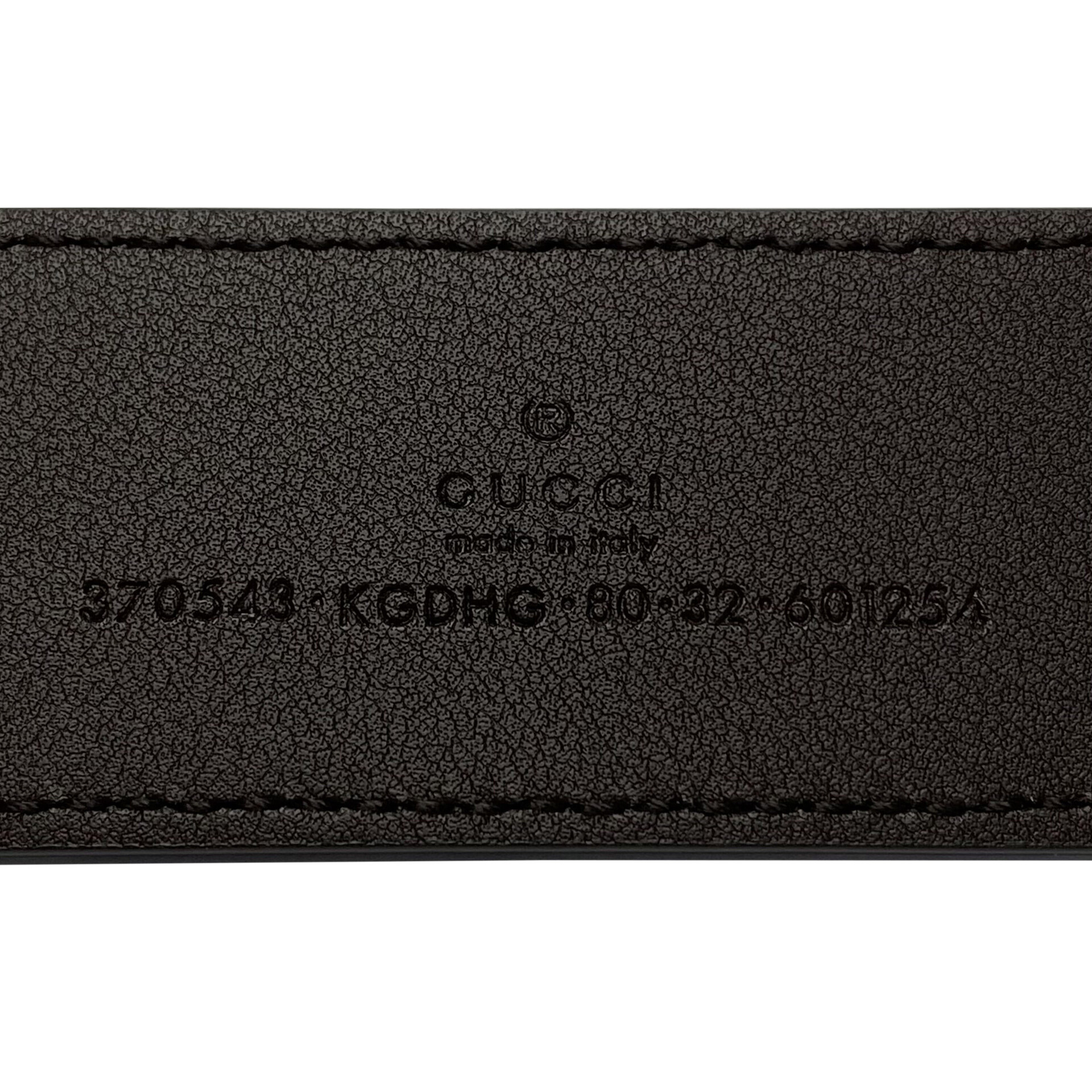 Cinto Gucci GG Monograma e Marrom