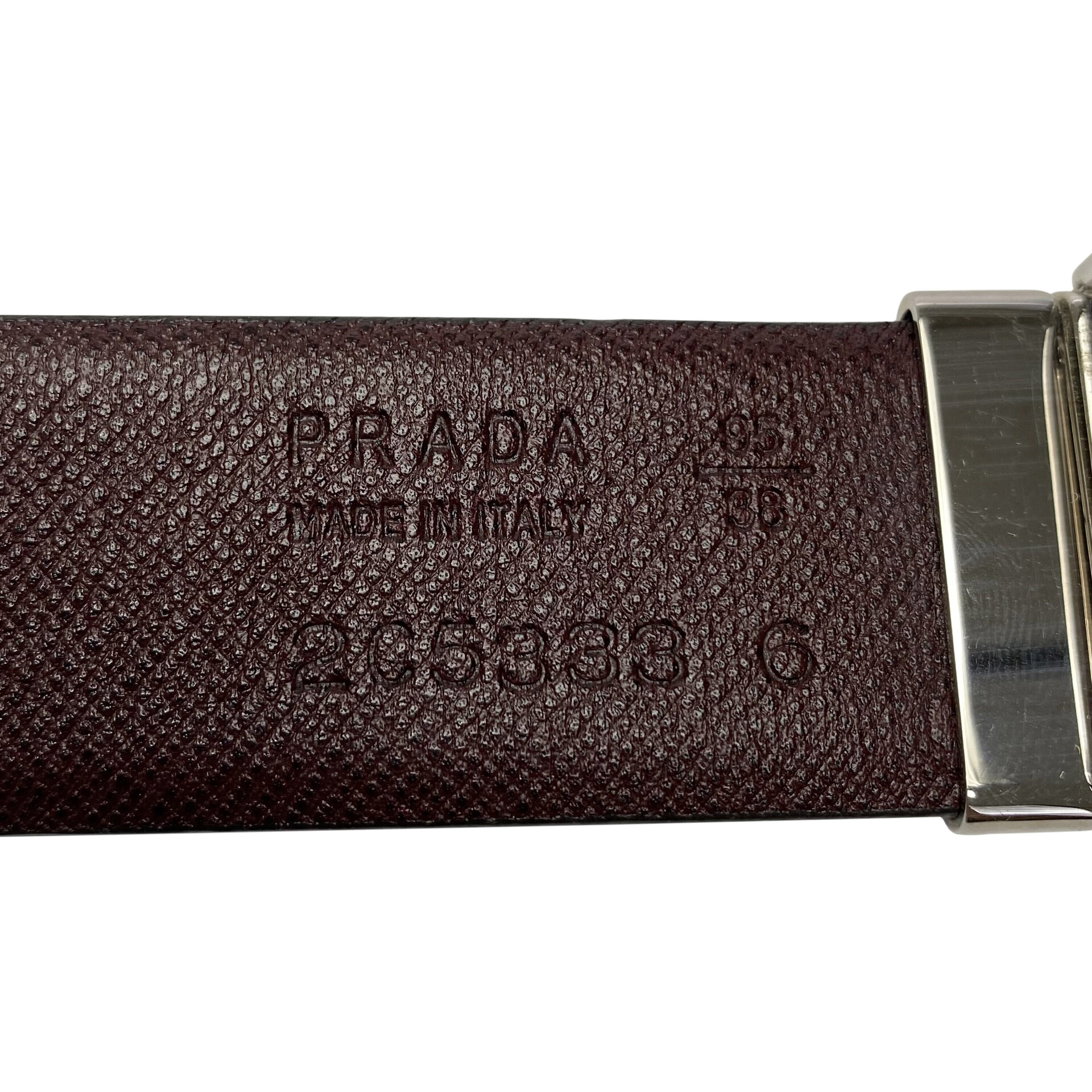 Cinto Prada Couro Dupla Face