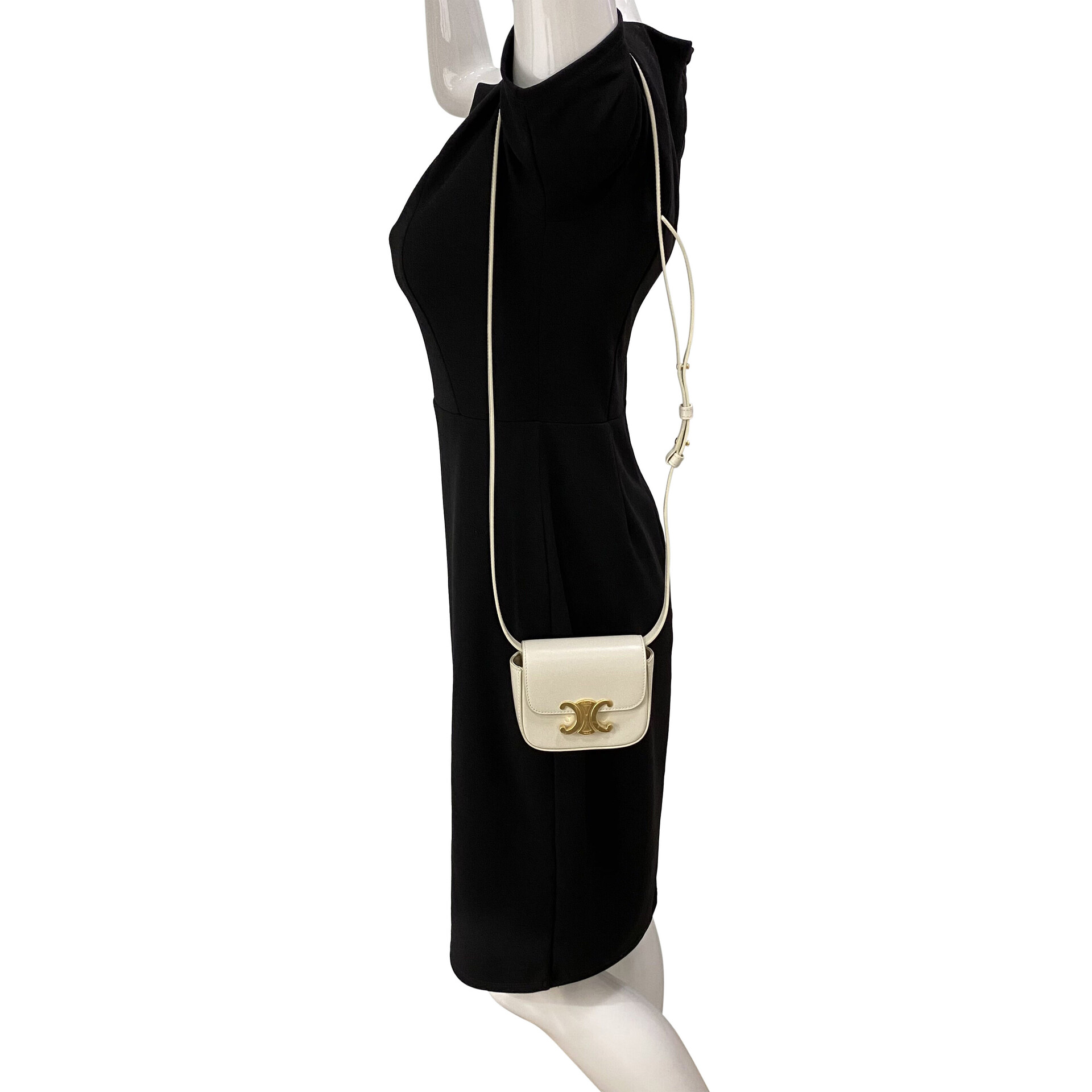 Bolsa Celine Claude Mini Off White