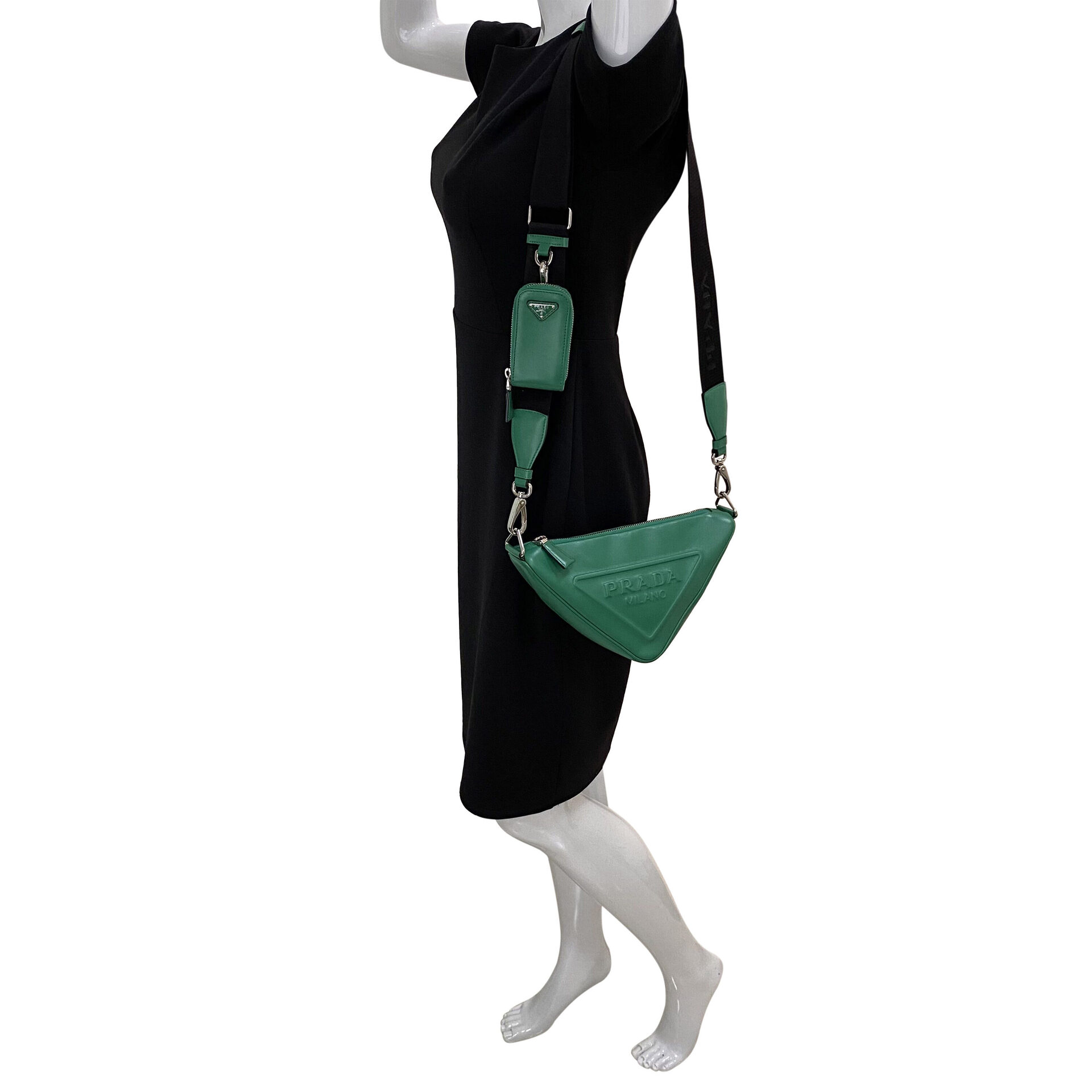 Bolsa Prada Triangle Verde