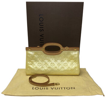 Bolsa Louis Vuitton Roxbury Drive Verniz Bege Perolado