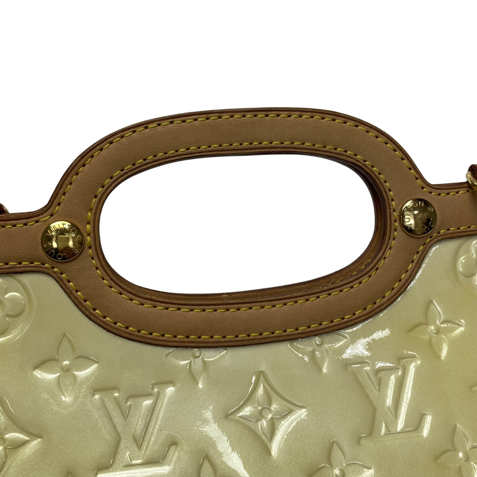 Bolsa Louis Vuitton Roxbury Drive Verniz Bege Perolado