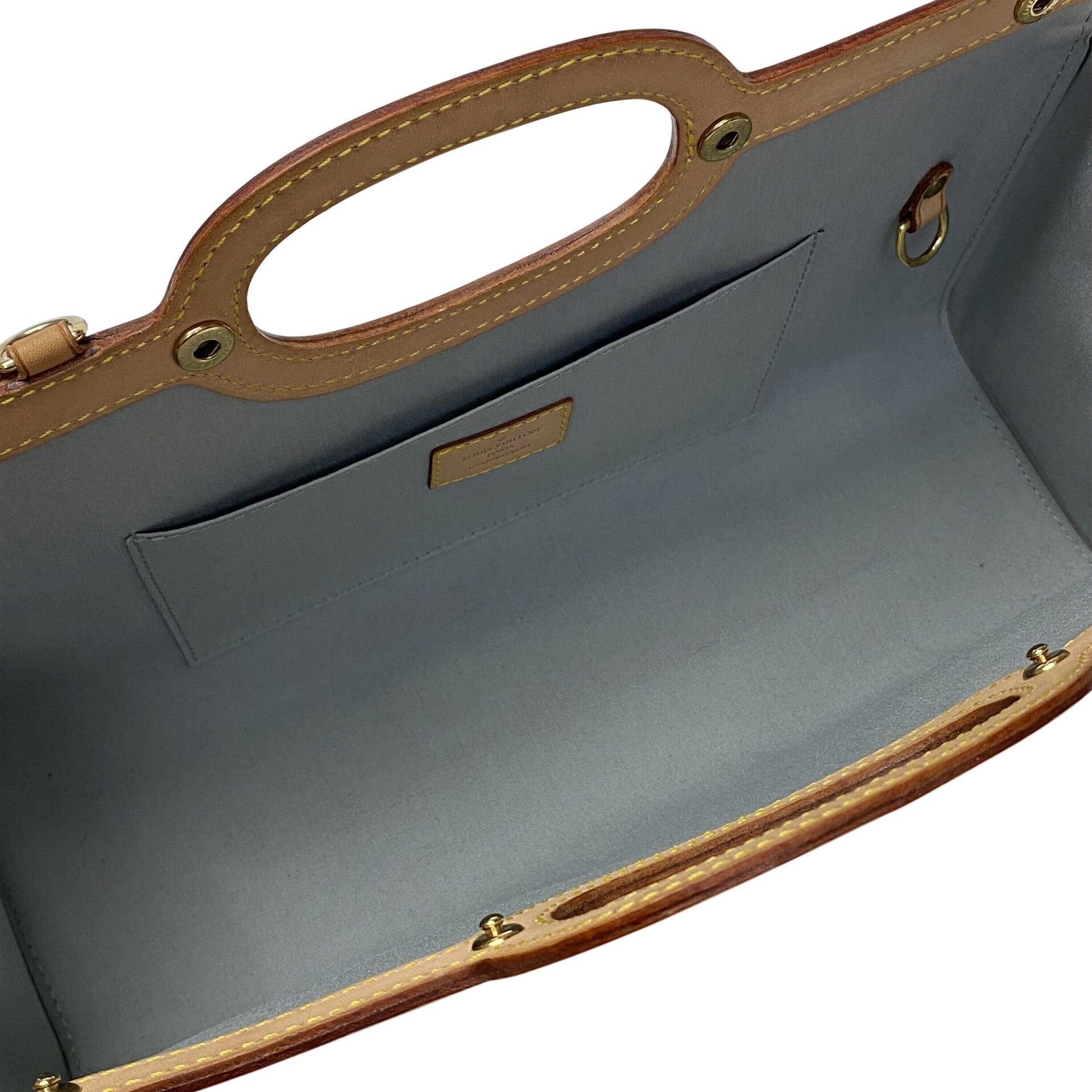 Bolsa Louis Vuitton Roxbury Drive Verniz Bege Perolado