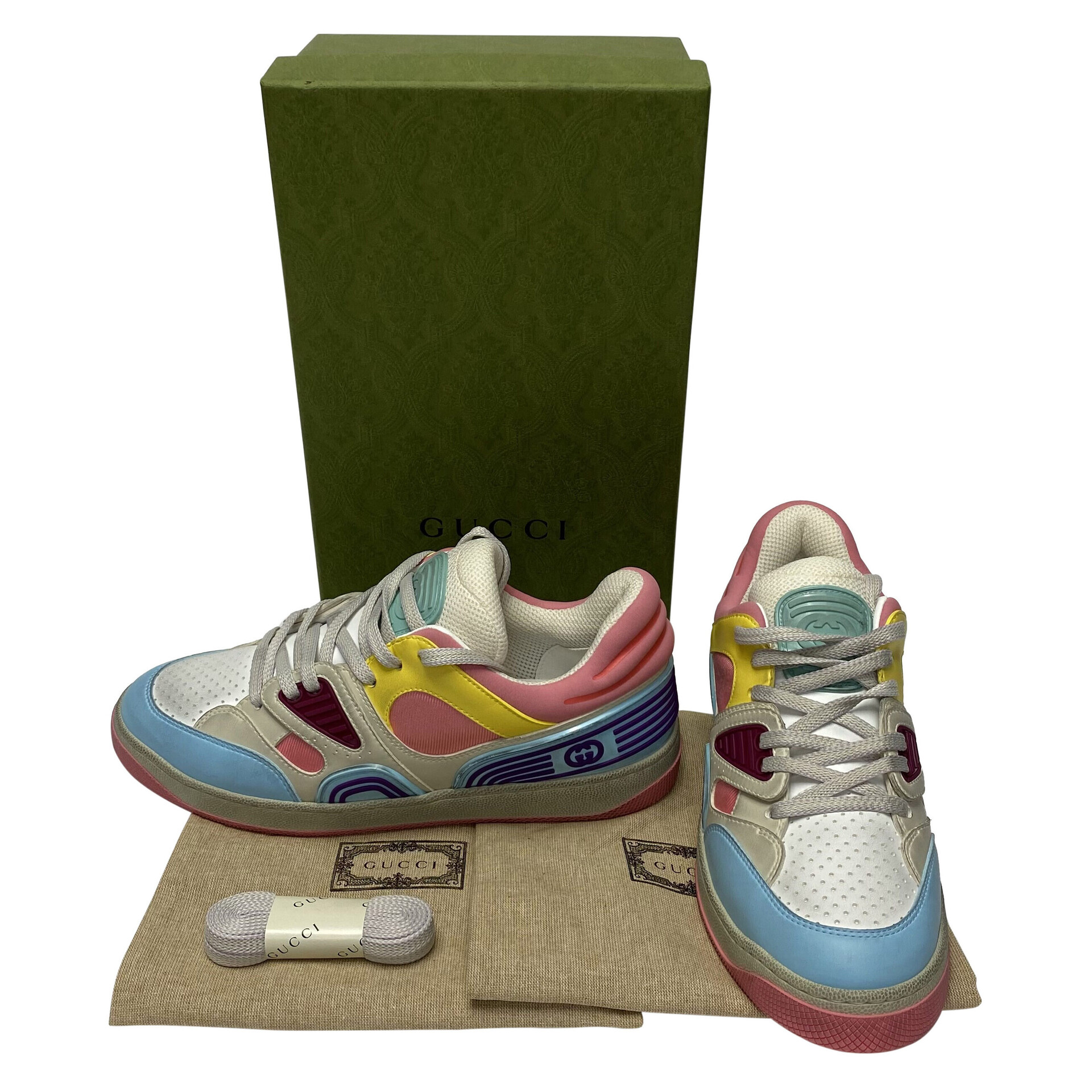 Tênis Gucci Basket Multicolor