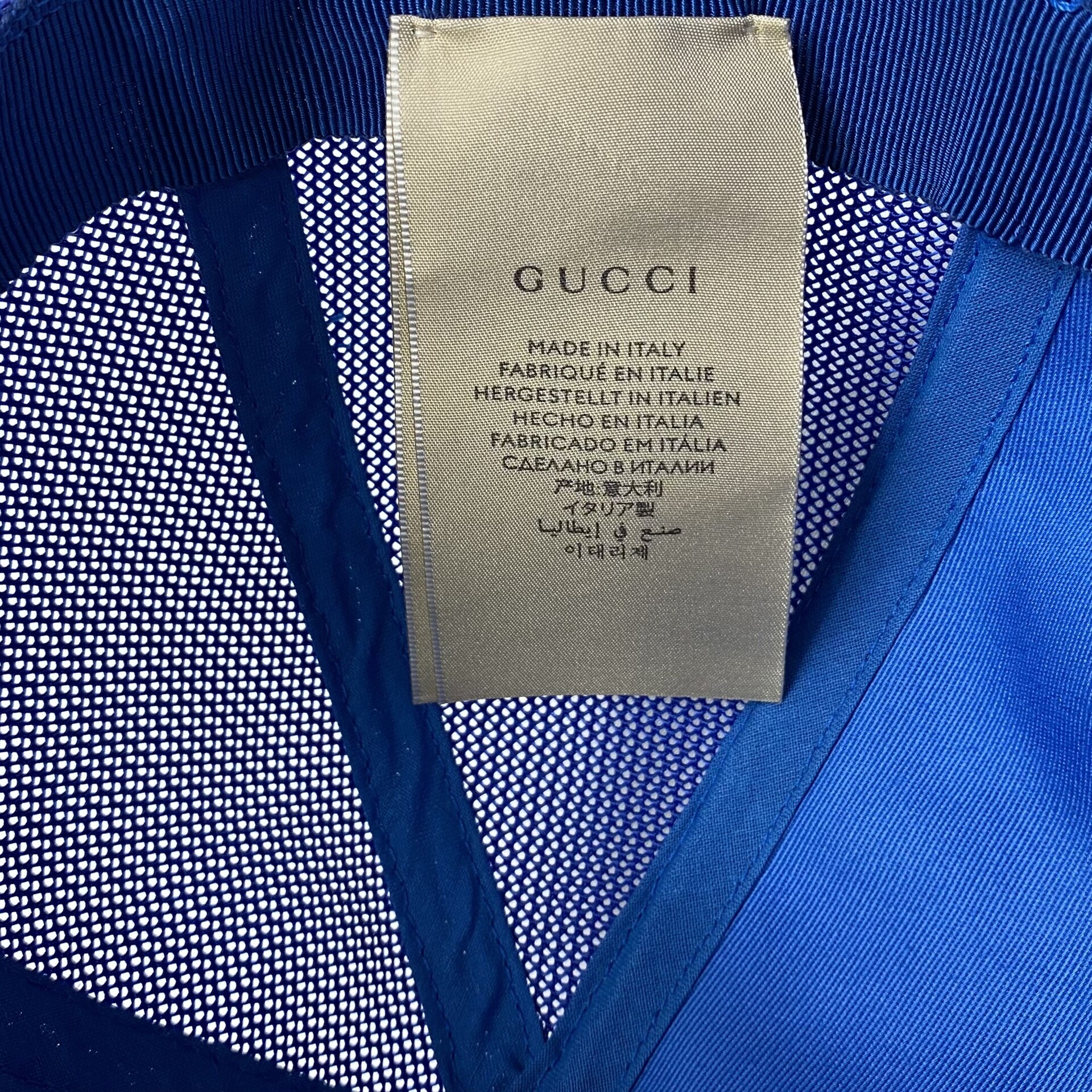 Boné Gucci Azul