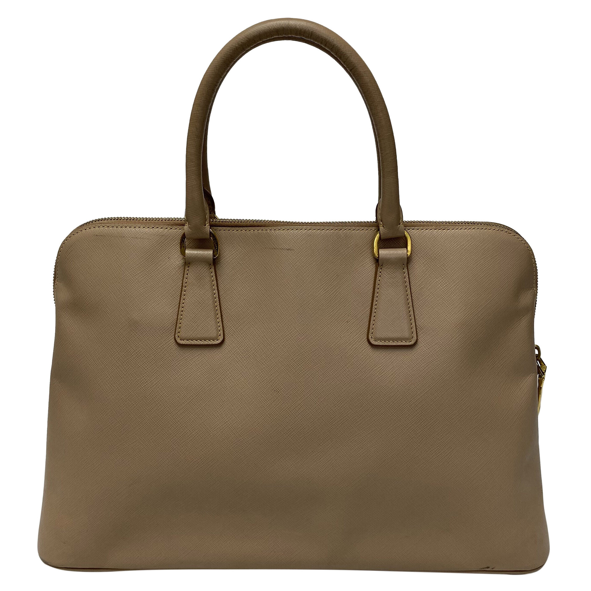 Bolsa Prada Tote Couro Saffiano Bege