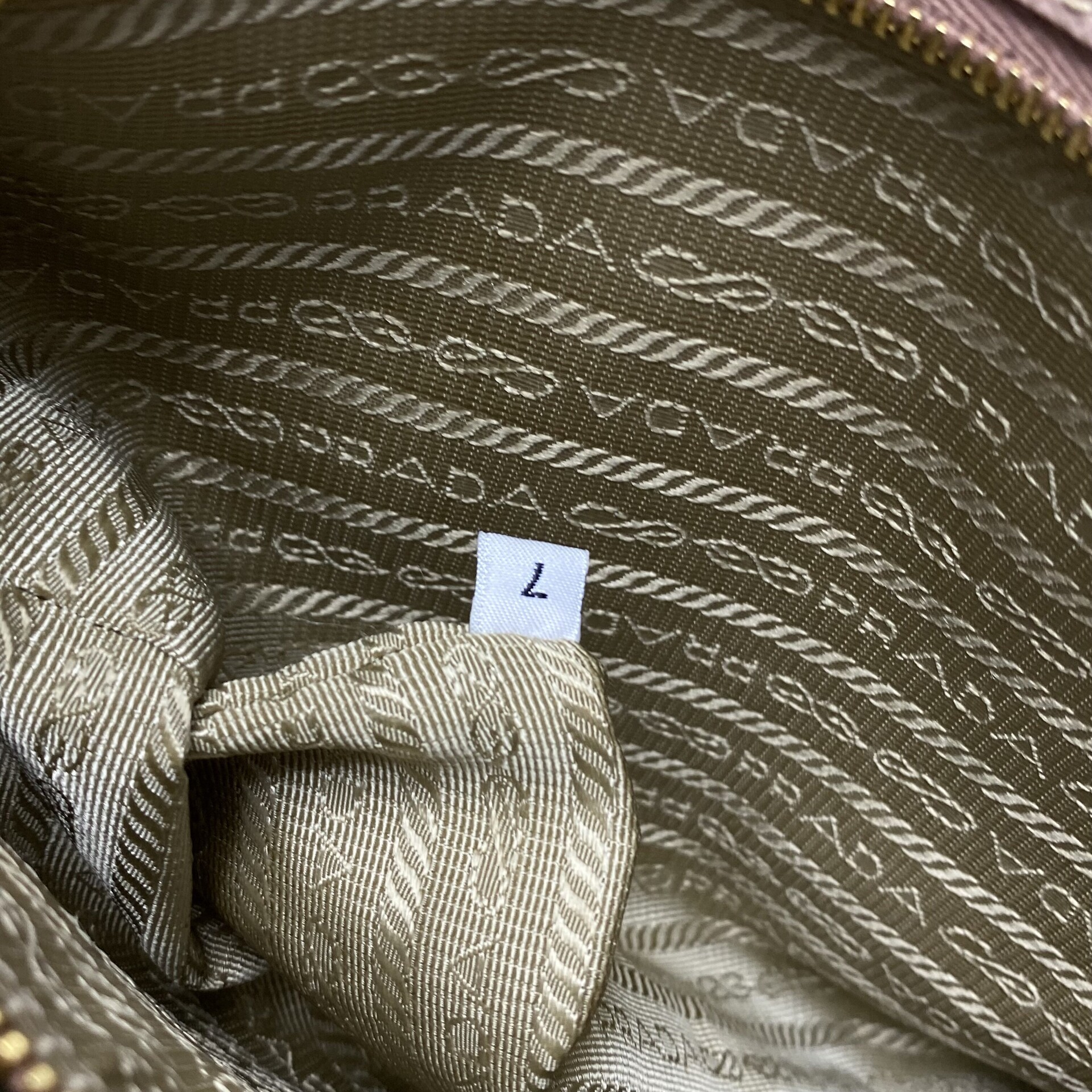 Bolsa Prada Tote Couro Saffiano Bege